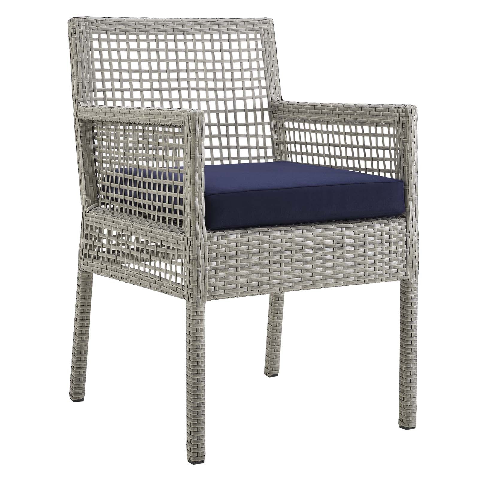 Aura Dining Armchair Outdoor Patio Wicker Rattan Set of 2-Outdoor Set-Modway-Wall2Wall Furnishings