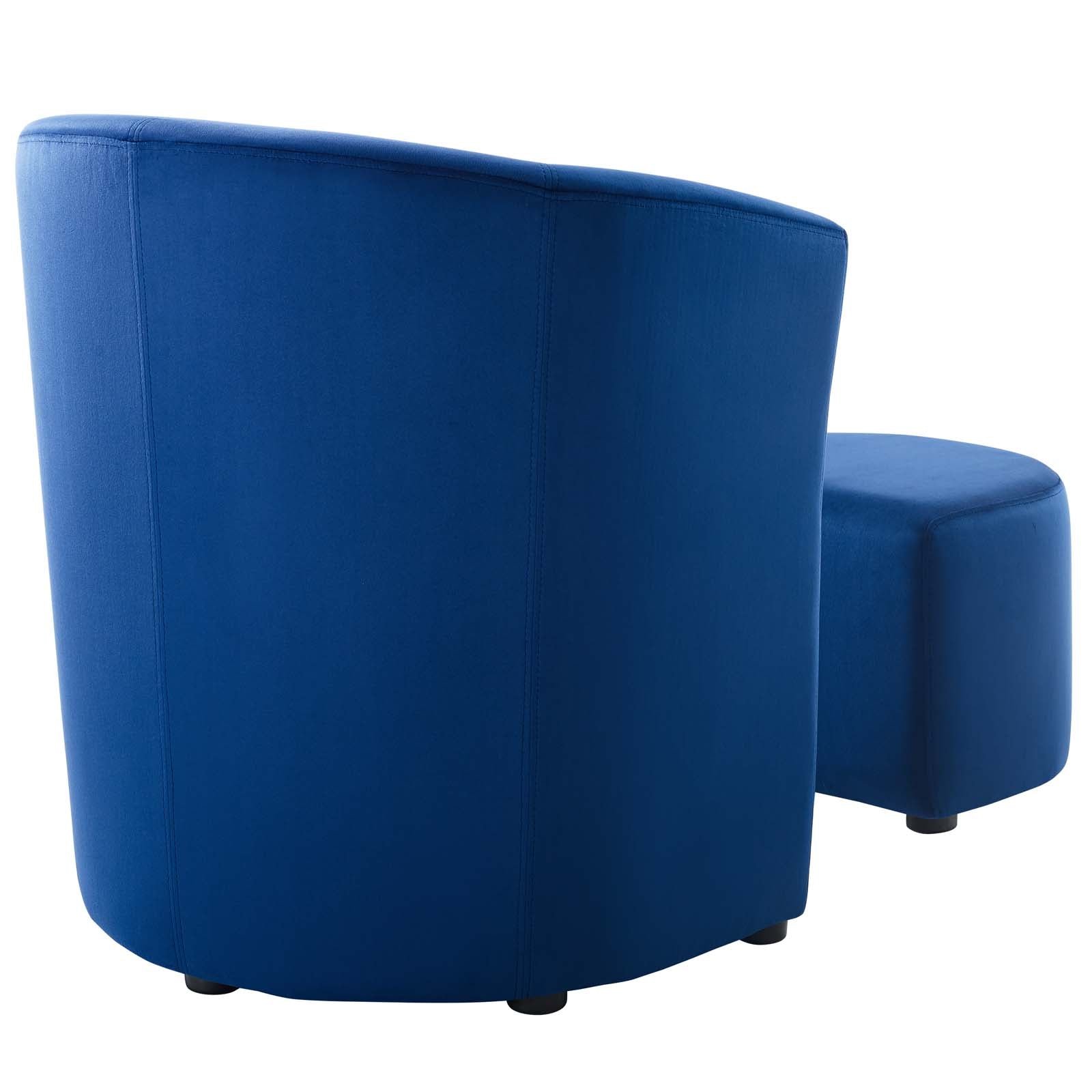 Divulge Performance Velvet Arm Chair and Ottoman Set-Chair and Ottoman Set-Modway-Wall2Wall Furnishings