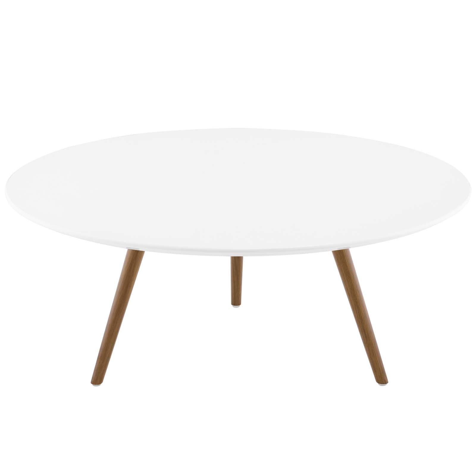 Lippa 36" Round Wood Top Coffee Table with Tripod Base-Coffee Table-Modway-Wall2Wall Furnishings