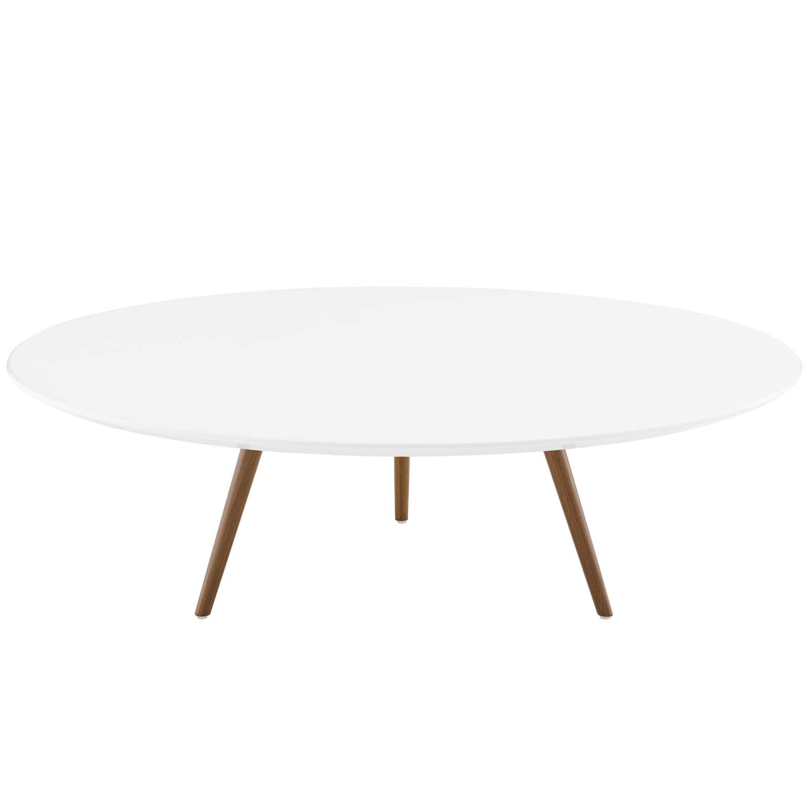 Lippa 47" Round Wood Top Coffee Table with Tripod Base-Coffee Table-Modway-Wall2Wall Furnishings