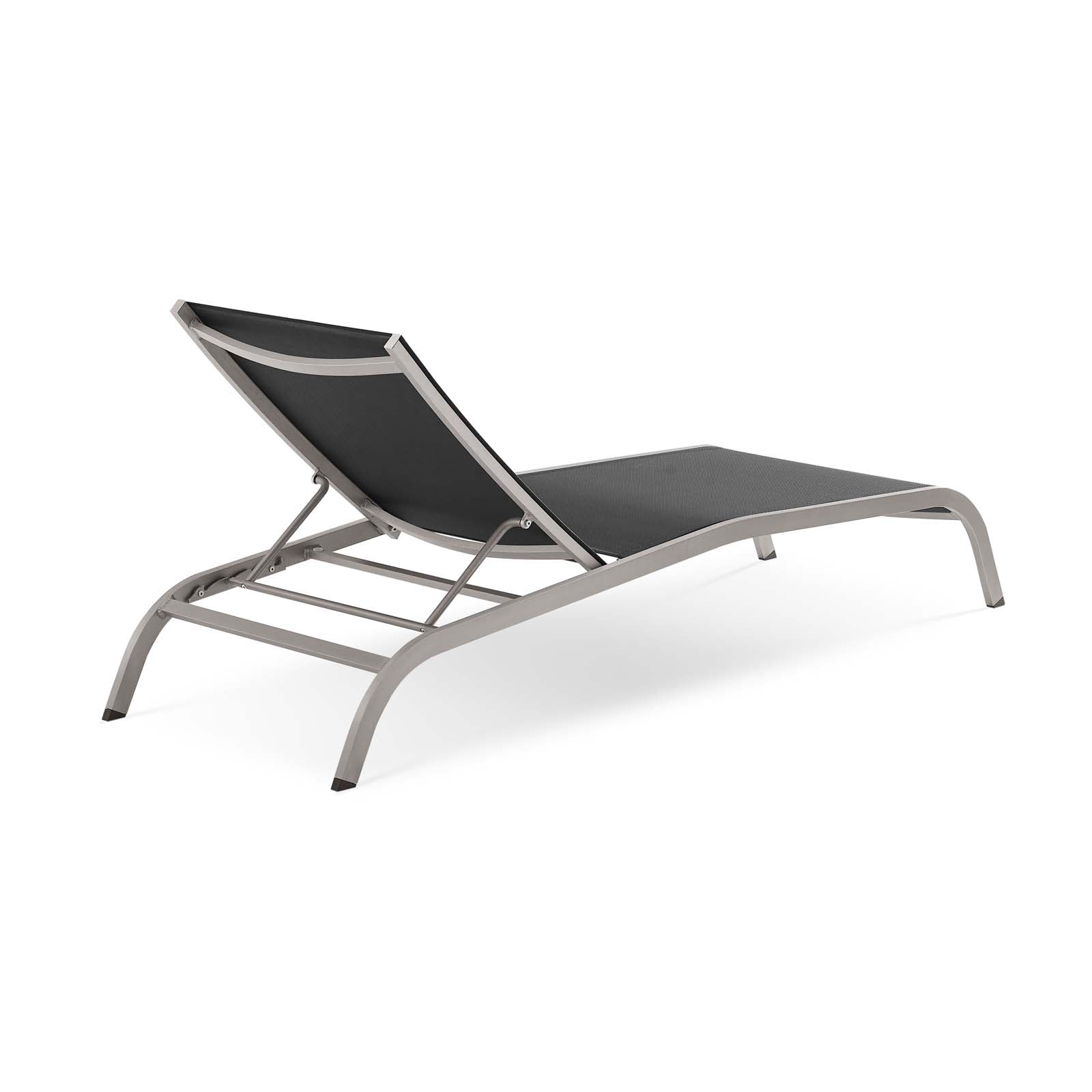 Savannah Mesh Chaise Outdoor Patio Aluminum Lounge Chair-Outdoor Lounge Chair-Modway-Wall2Wall Furnishings
