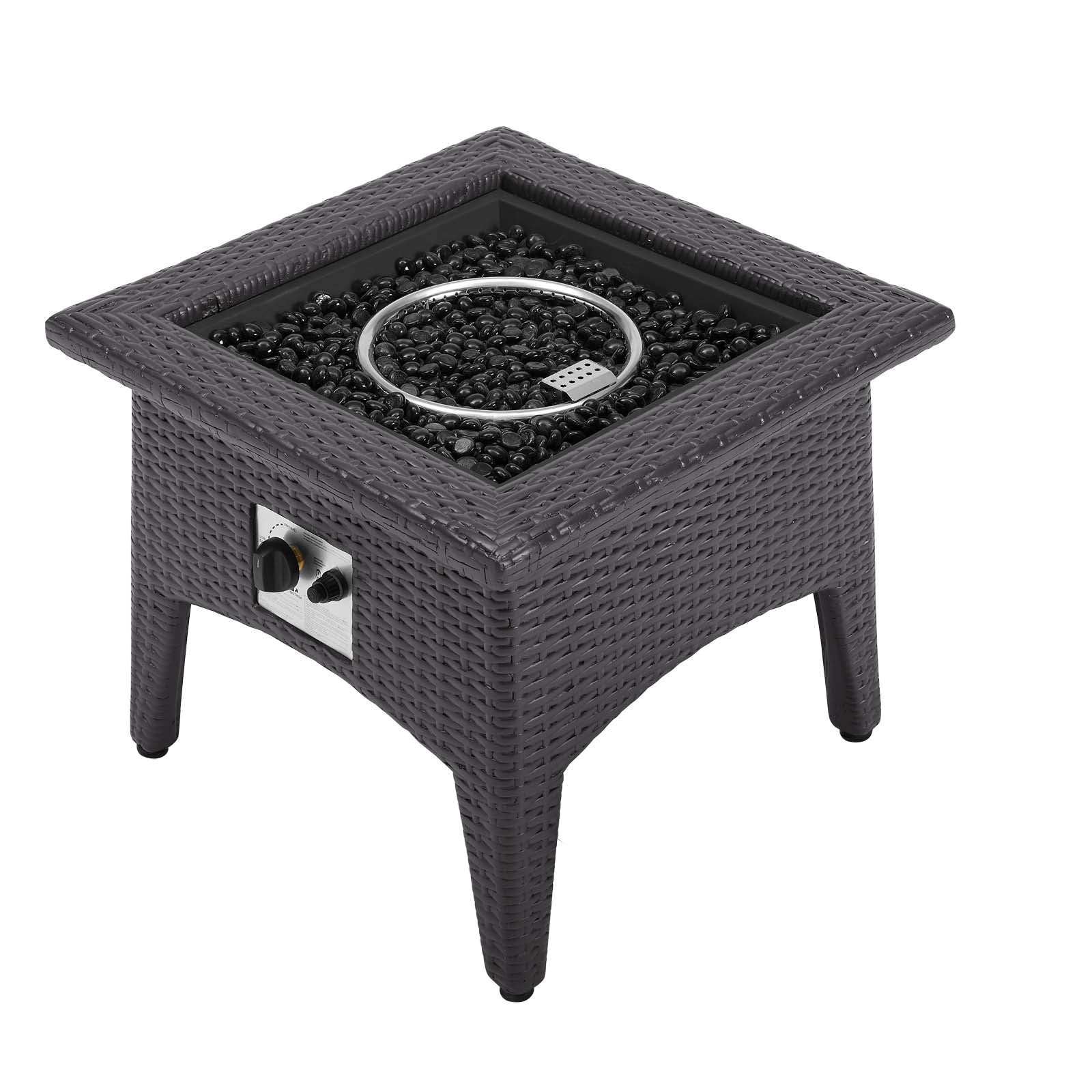 Convene 3 Piece Set Outdoor Patio with Fire Pit-Outdoor Set-Modway-Wall2Wall Furnishings