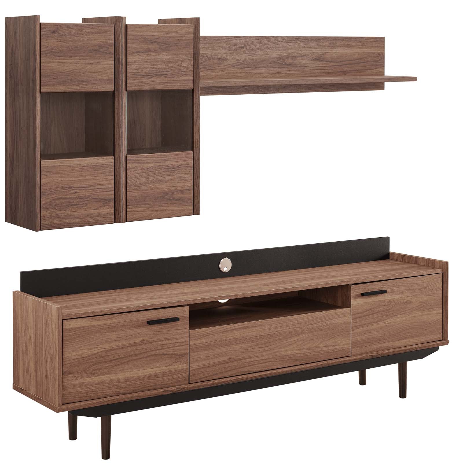 Visionary 2 Piece Entertainment Center-TV Stand-Modway-Wall2Wall Furnishings