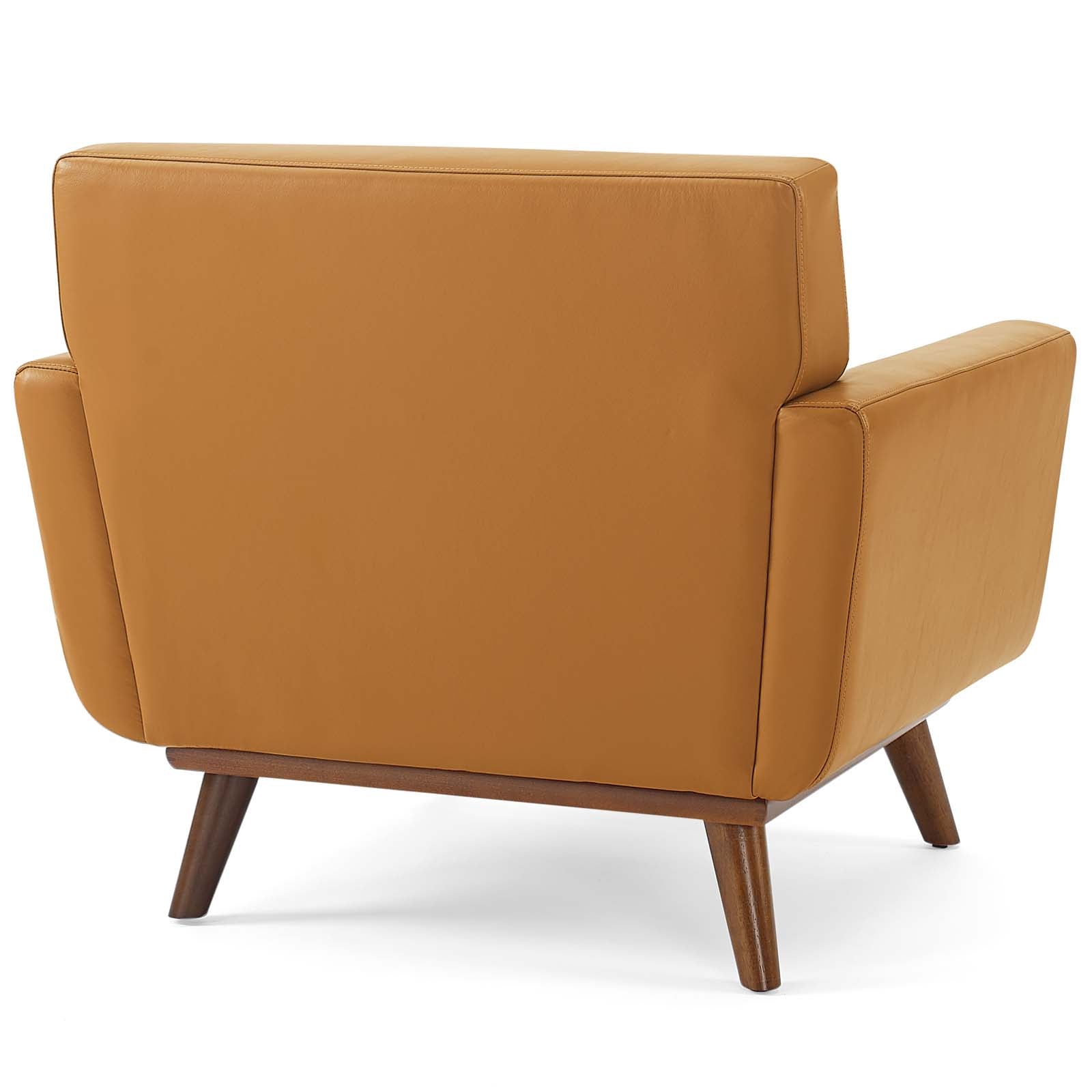 Engage Top-Grain Leather Living Room Lounge Accent Armchair-Armchair-Modway-Wall2Wall Furnishings