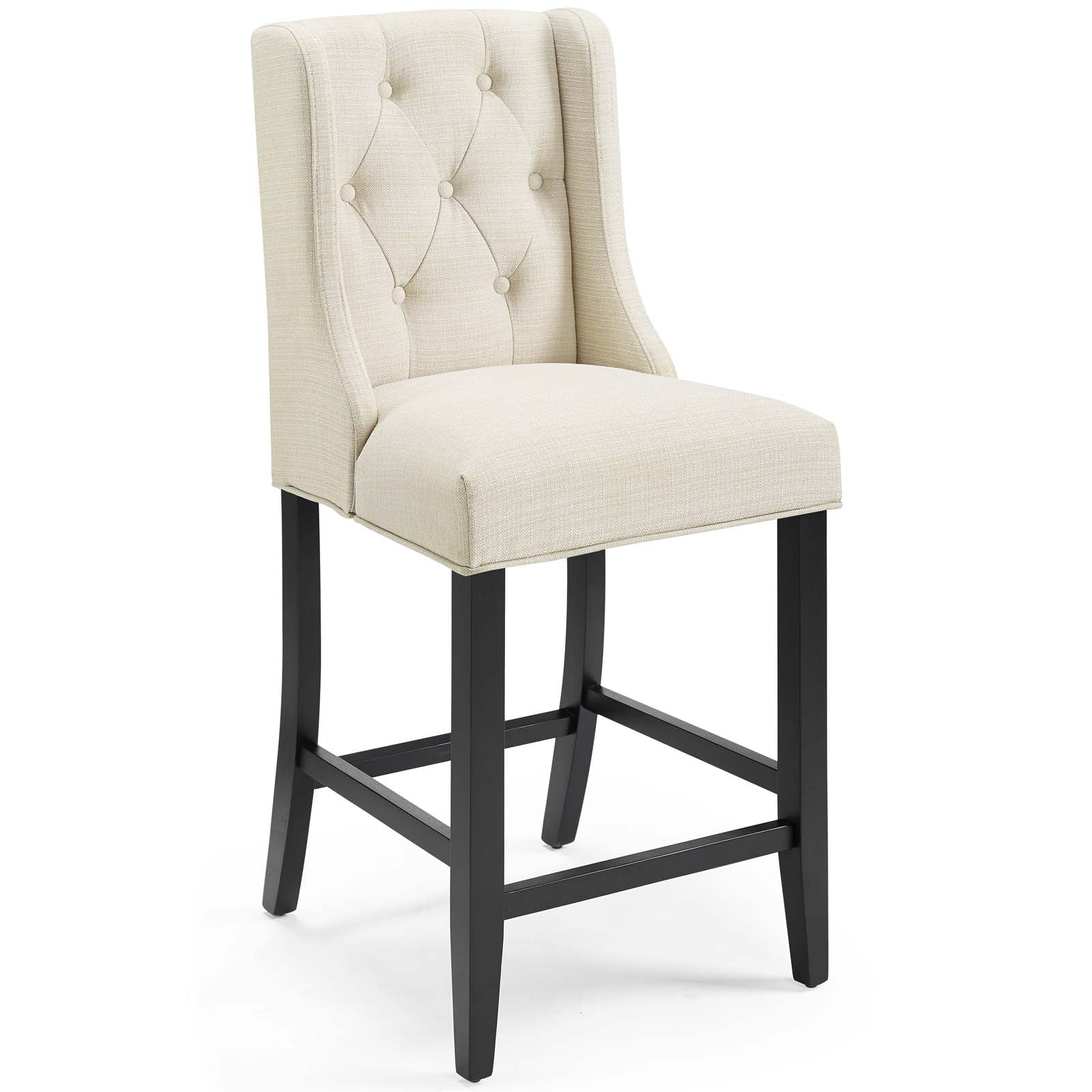 Baronet Tufted Button Upholstered Fabric Counter Stool-Counter Stool-Modway-Wall2Wall Furnishings