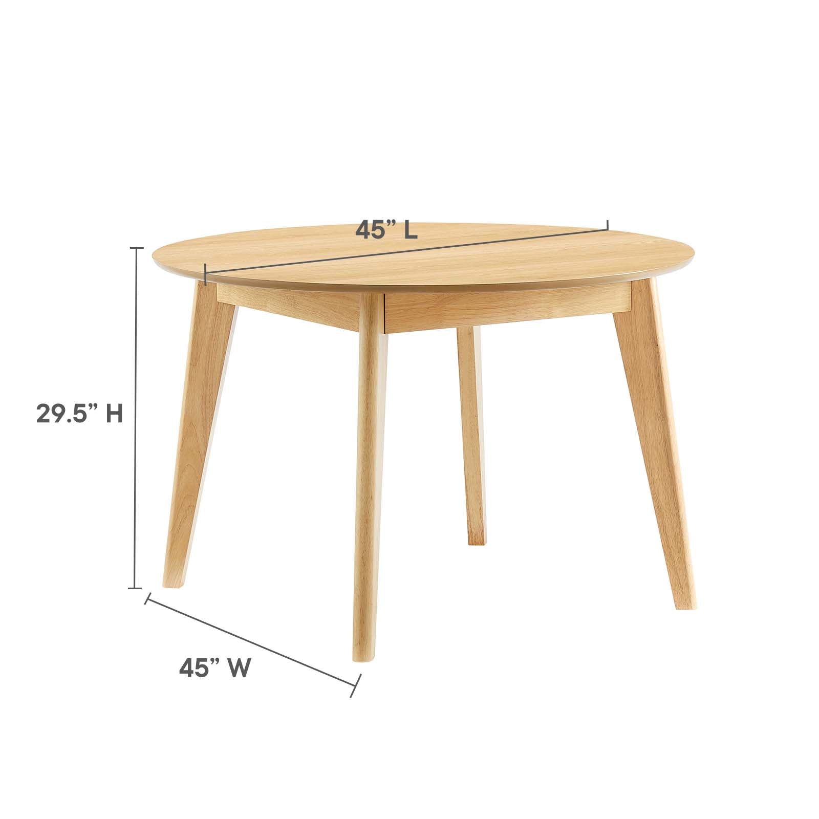 Vision 45" Round Dining Table-Dining Table-Modway-Wall2Wall Furnishings