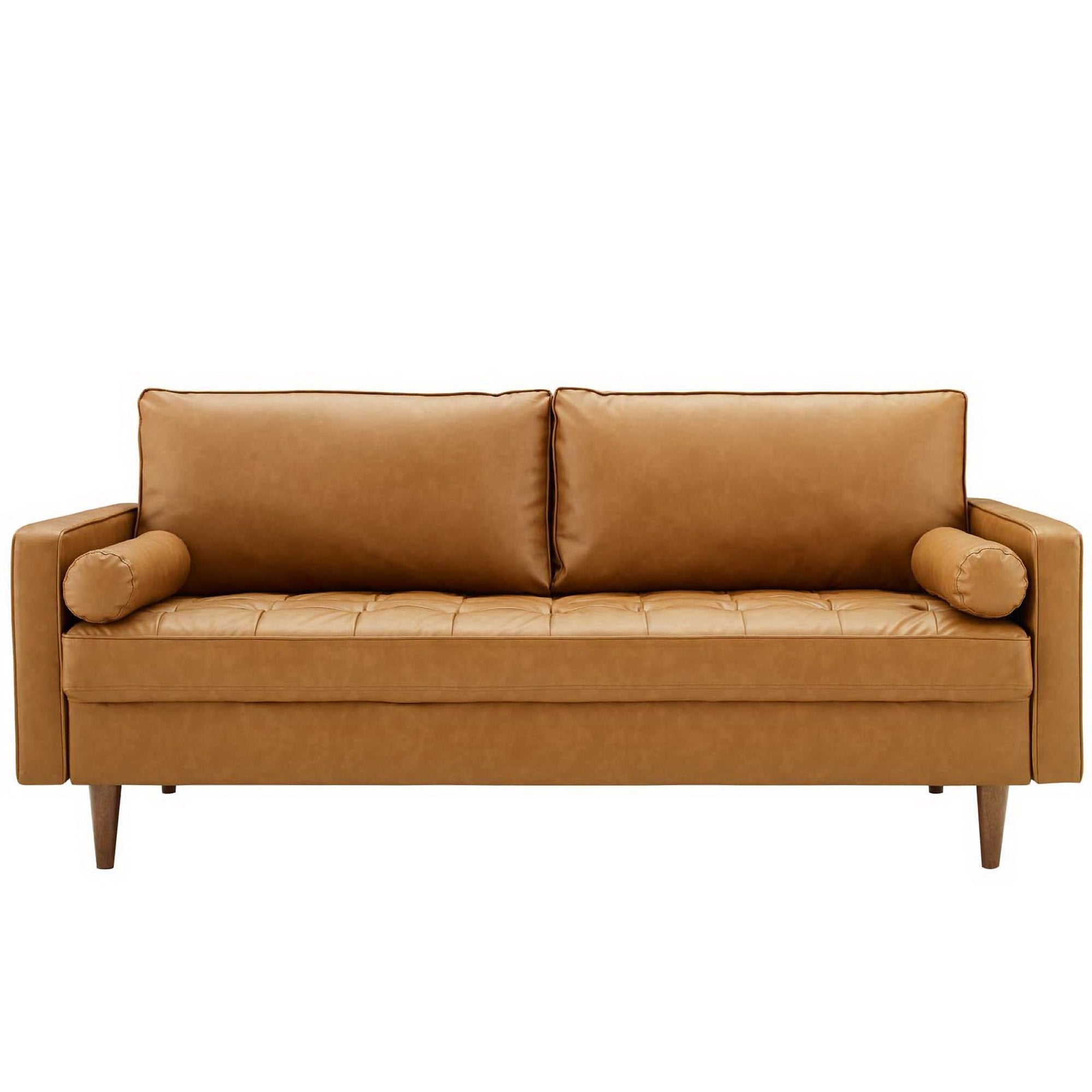 Valour Tufted Vegan Leather Sofa