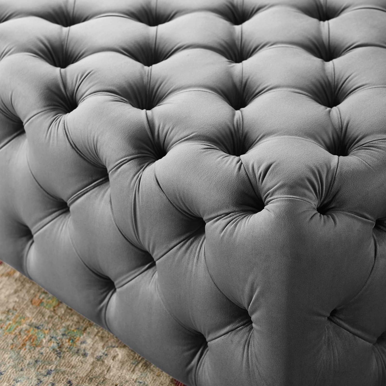 Anthem Tufted Button Large Square Performance Velvet Ottoman-Ottoman-Modway-Wall2Wall Furnishings