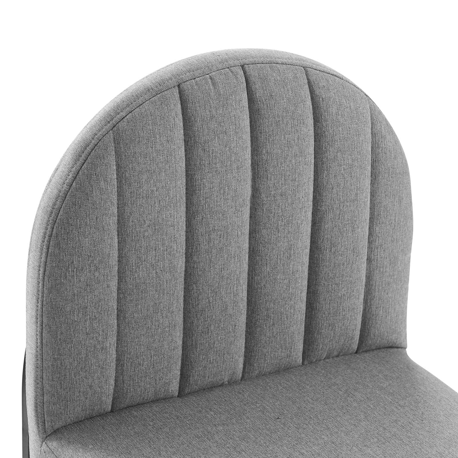 Isla Channel Tufted Upholstered Fabric Dining Side Chair-Dining Chair-Modway-Wall2Wall Furnishings