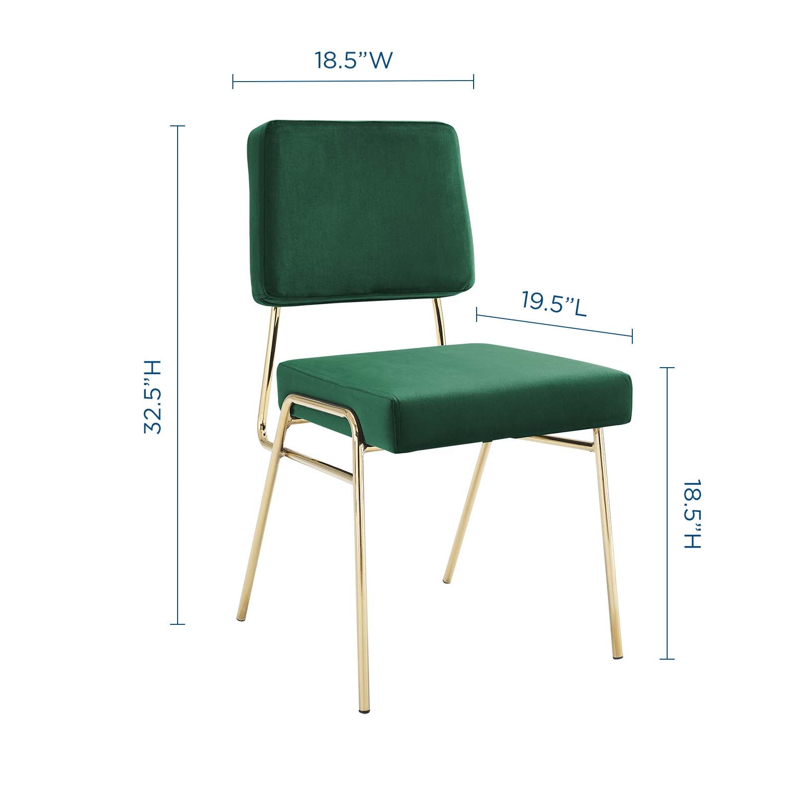 Craft Performance Velvet Dining Side Chair-Dining Chair-Modway-Wall2Wall Furnishings