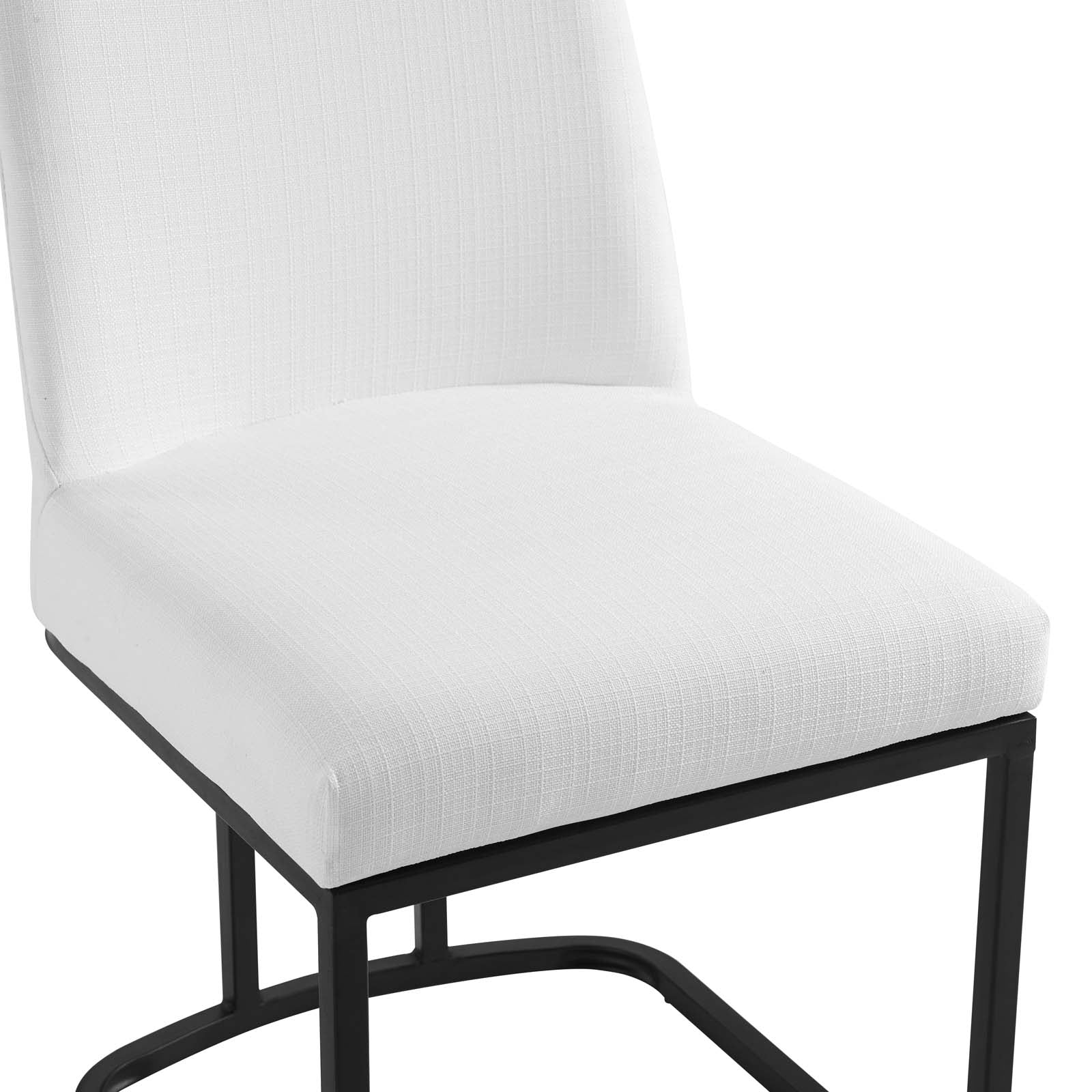 Amplify Sled Base Upholstered Fabric Dining Side Chair-Dining Chair-Modway-Wall2Wall Furnishings