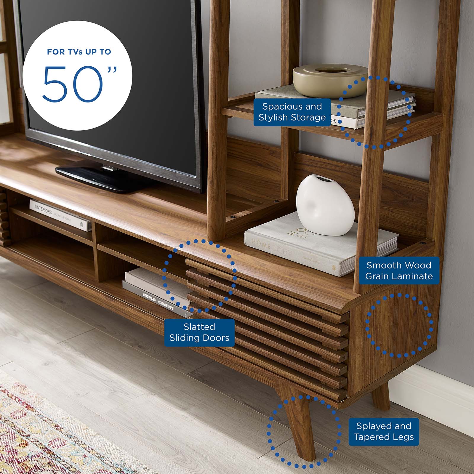 Render TV Stand Entertainment Center-TV Stand-Modway-Wall2Wall Furnishings