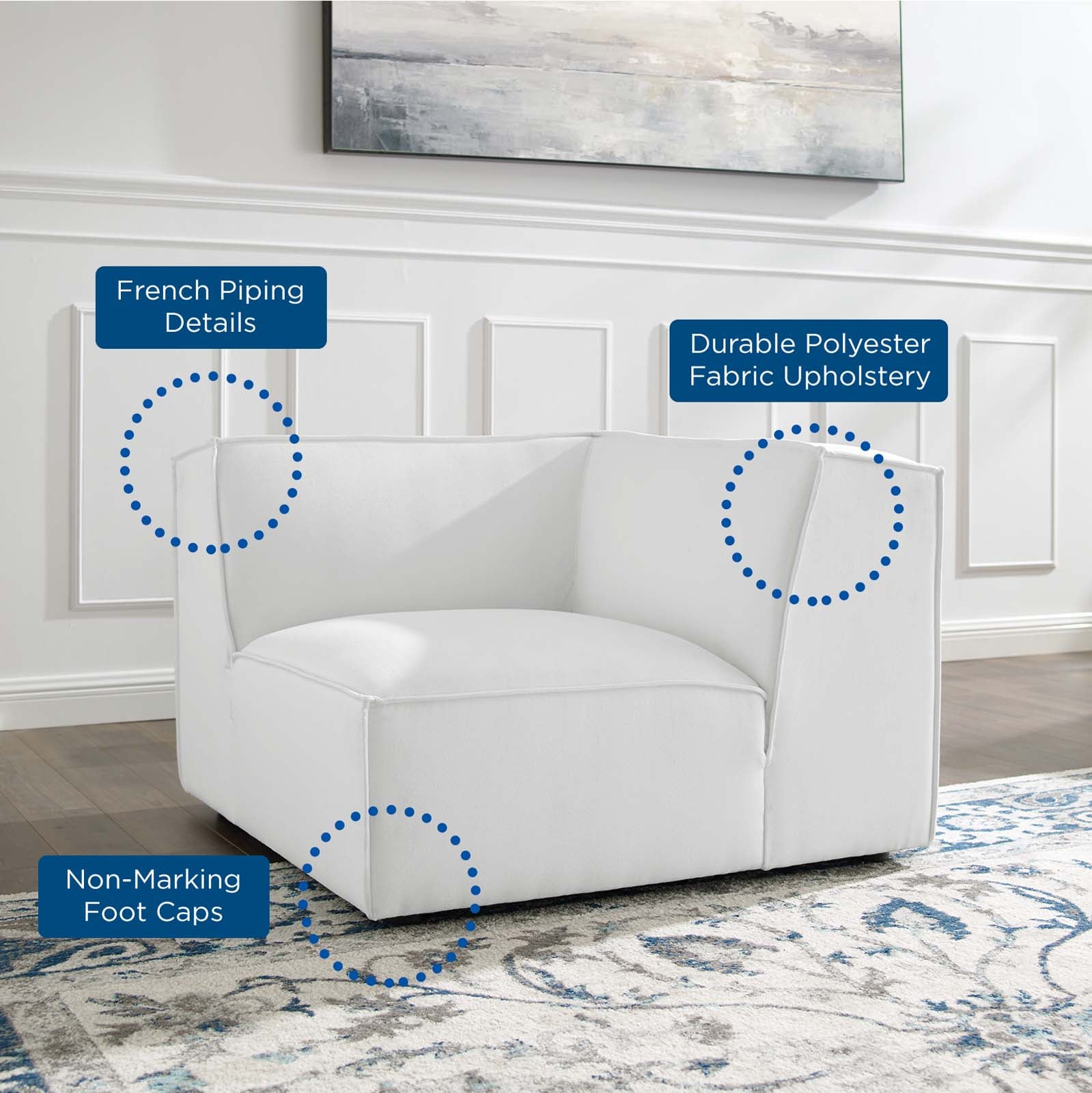 Restore Sectional Sofa Corner Chair-Corner Chair-Modway-Wall2Wall Furnishings