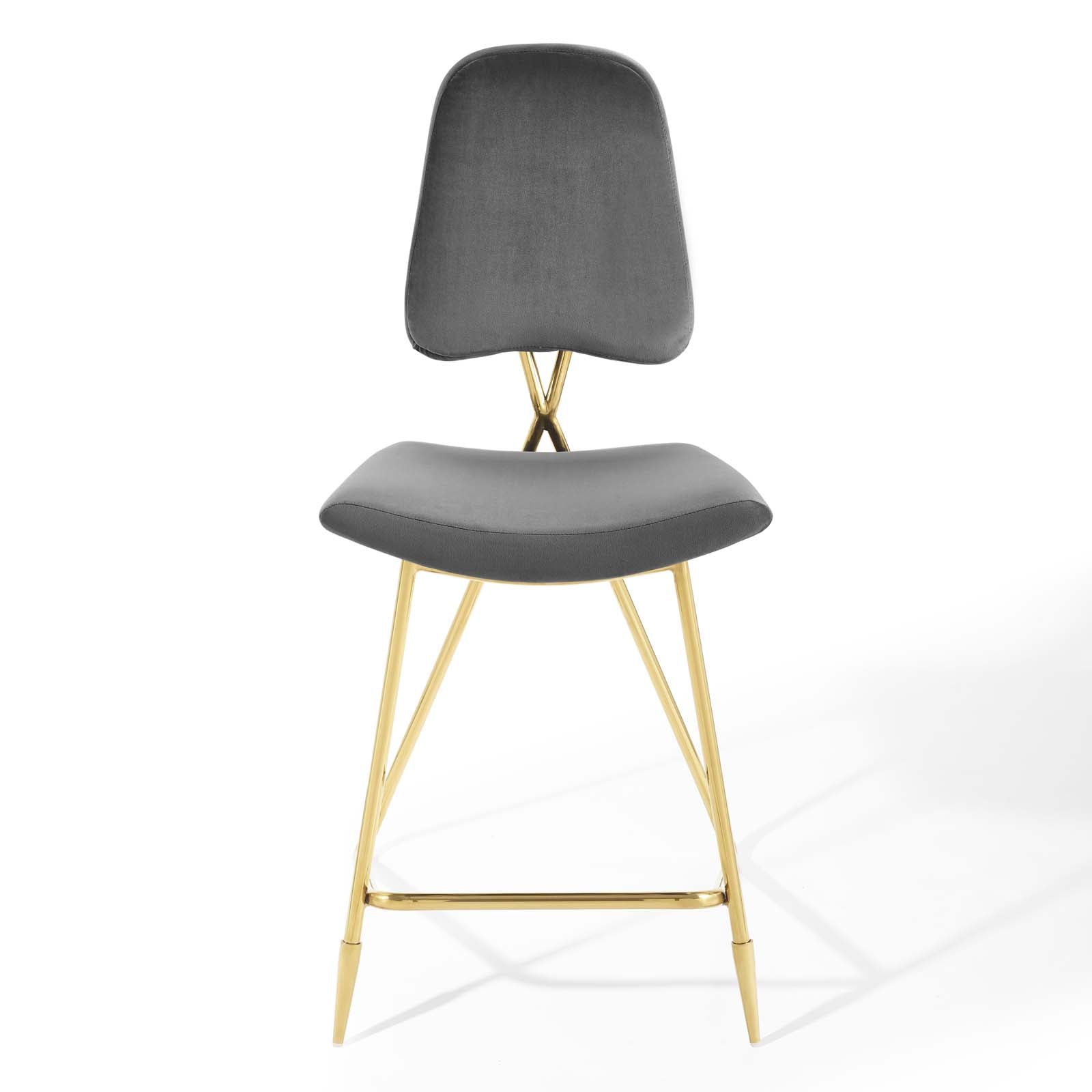 Ponder Performance Velvet Counter Stool-Counter Stool-Modway-Wall2Wall Furnishings