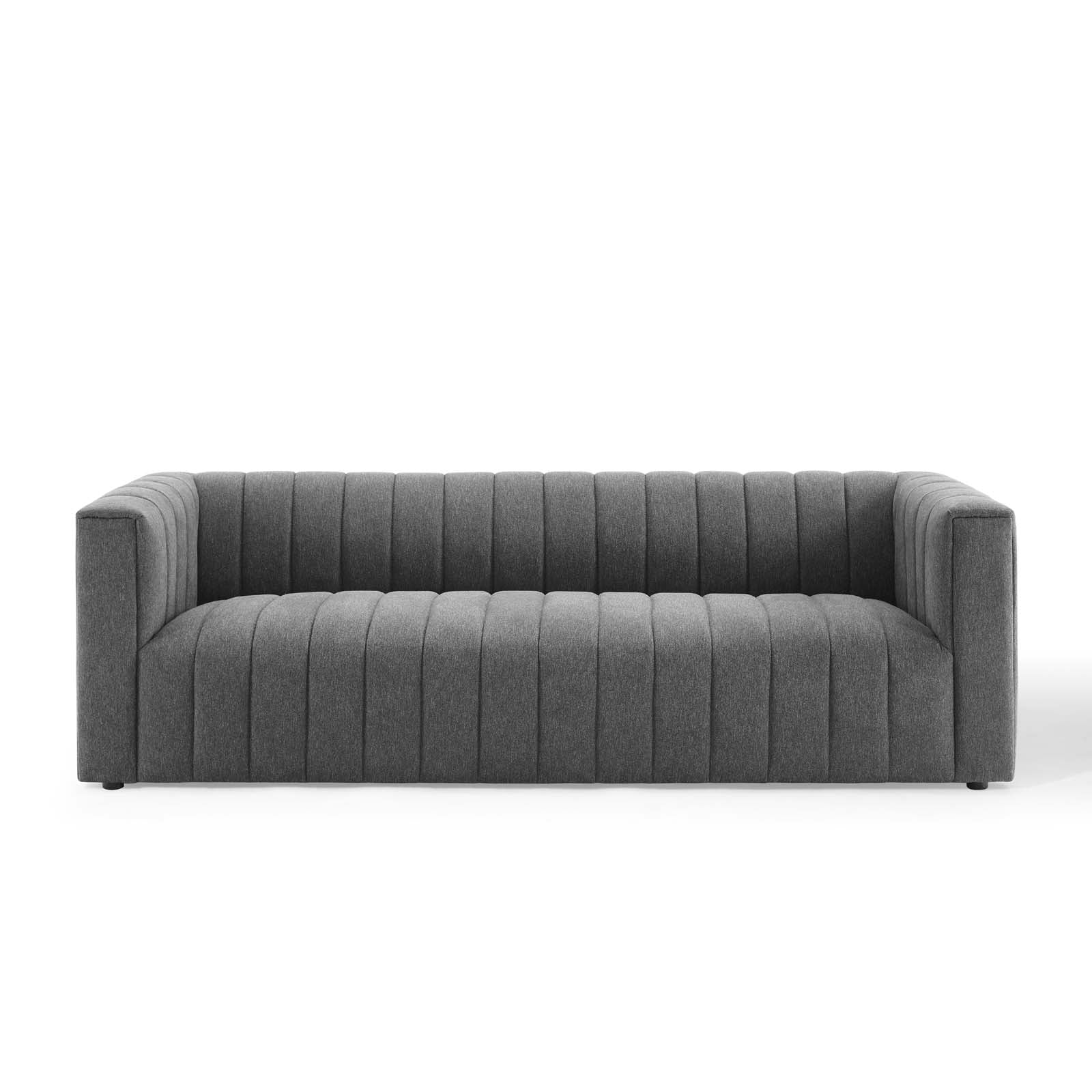 Reflection Channel Tufted Upholstered Fabric Sofa-Sofa-Modway-Wall2Wall Furnishings