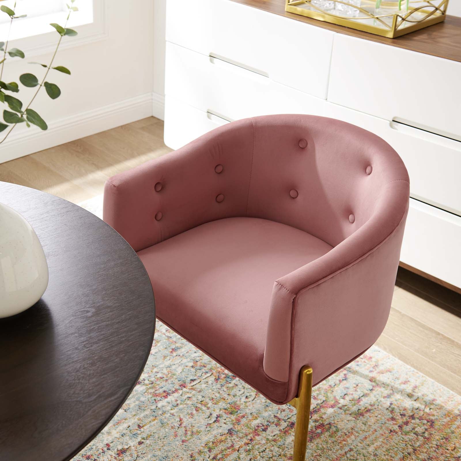 Savour Tufted Performance Velvet Accent Chair-Accent Chair-Modway-Wall2Wall Furnishings