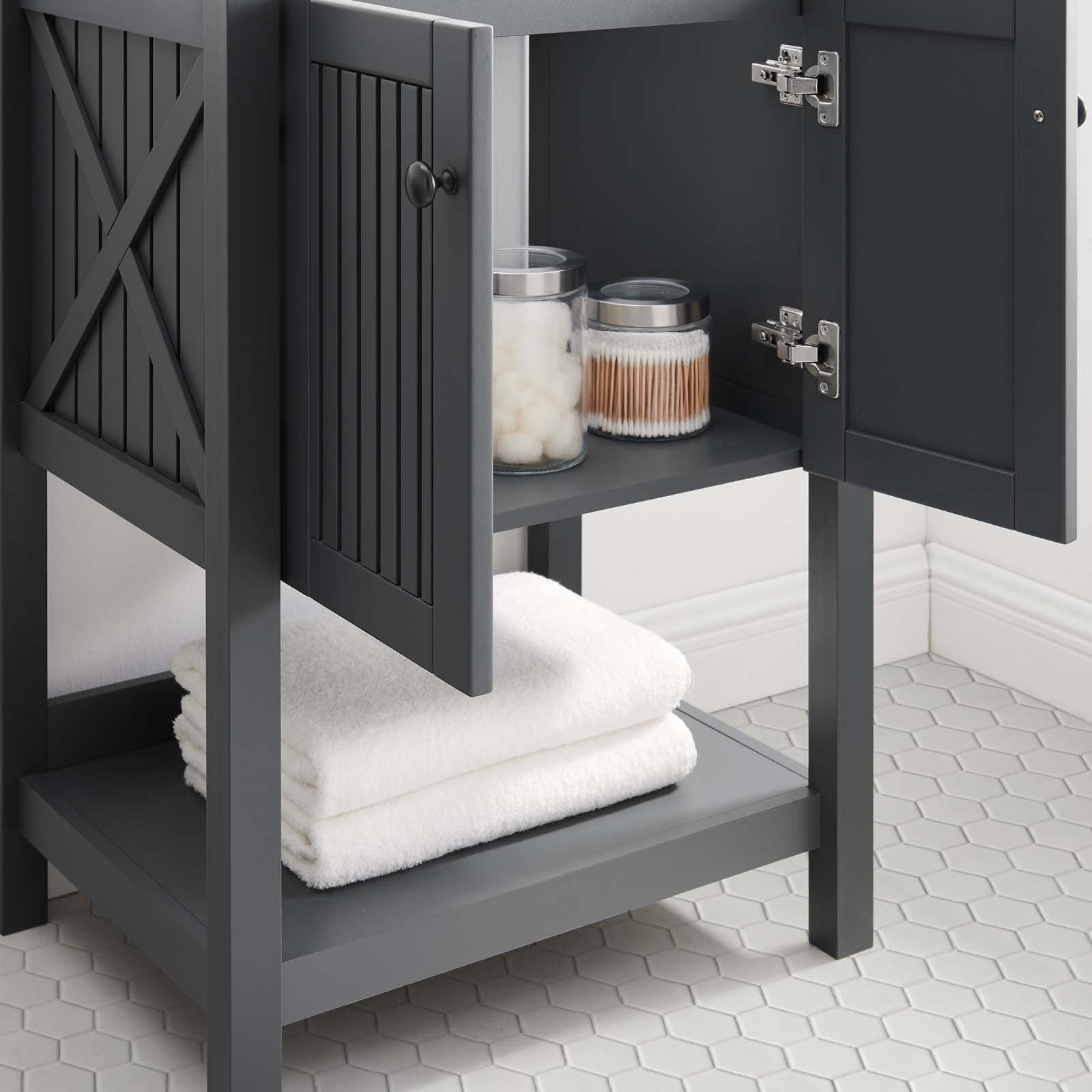 Steam 23" Bathroom Vanity Cabinet (Sink Basin Not Included)-Bathroom Vanity-Modway-Wall2Wall Furnishings