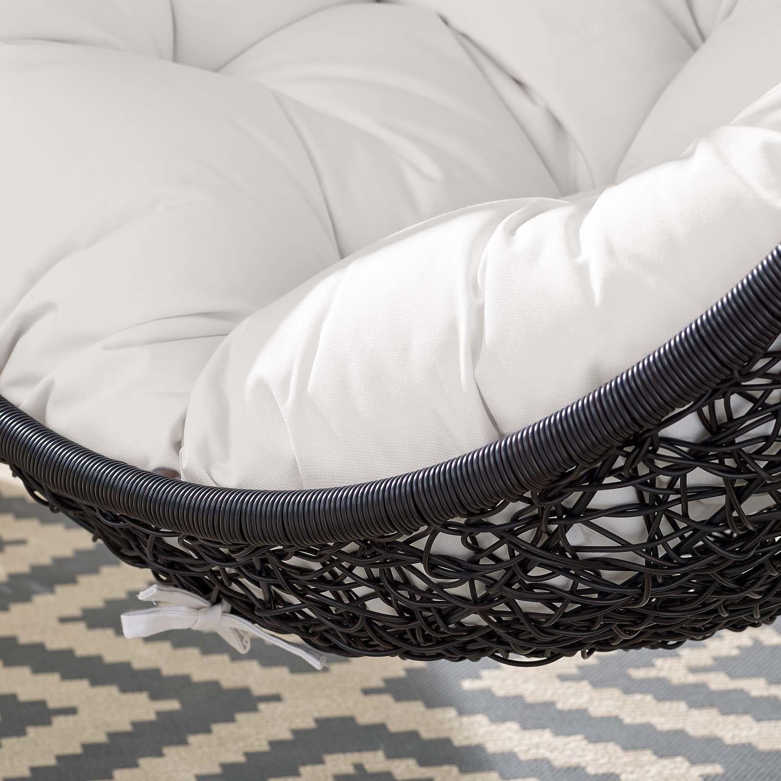 Encase Sunbrella® Swing Outdoor Patio Lounge Chair-Outdoor Lounge Chair-Modway-Wall2Wall Furnishings