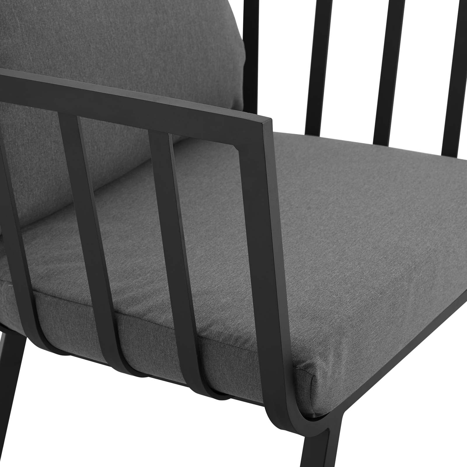 Riverside Outdoor Patio Aluminum Armchair Set of 2-Outdoor Set-Modway-Wall2Wall Furnishings