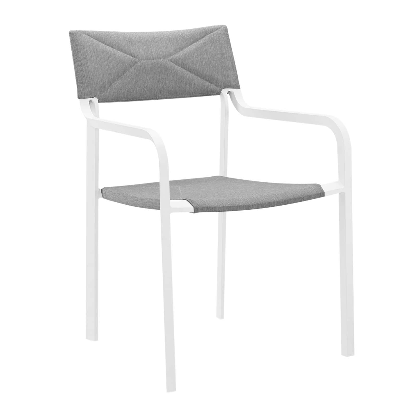 Raleigh Outdoor Patio Aluminum Armchair Set of 2-Outdoor Set-Modway-Wall2Wall Furnishings