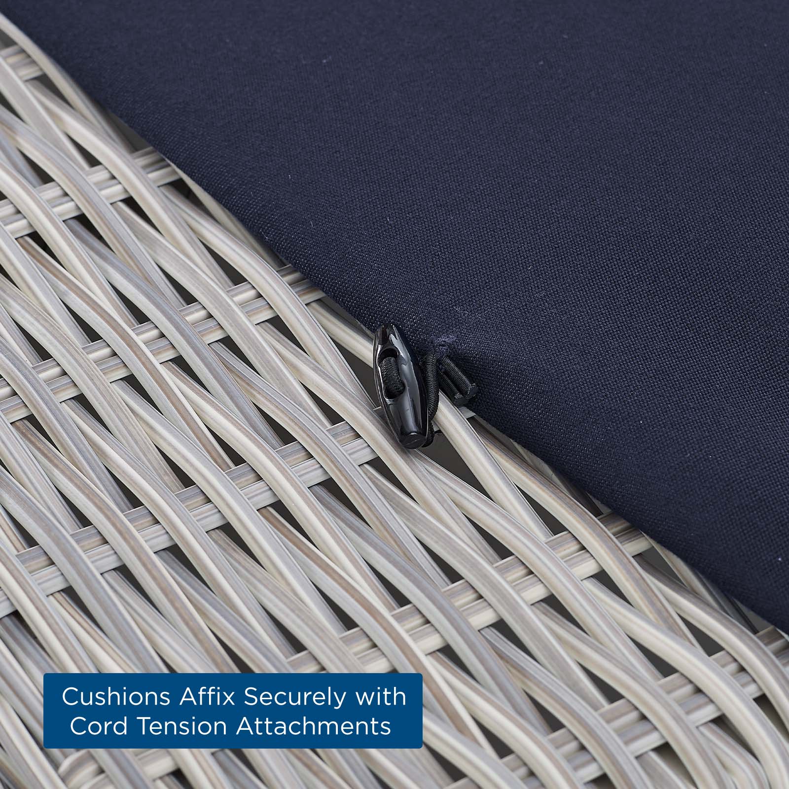 Conway Sunbrella® Outdoor Patio Wicker Rattan Ottoman-Outdoor Ottoman-Modway-Wall2Wall Furnishings