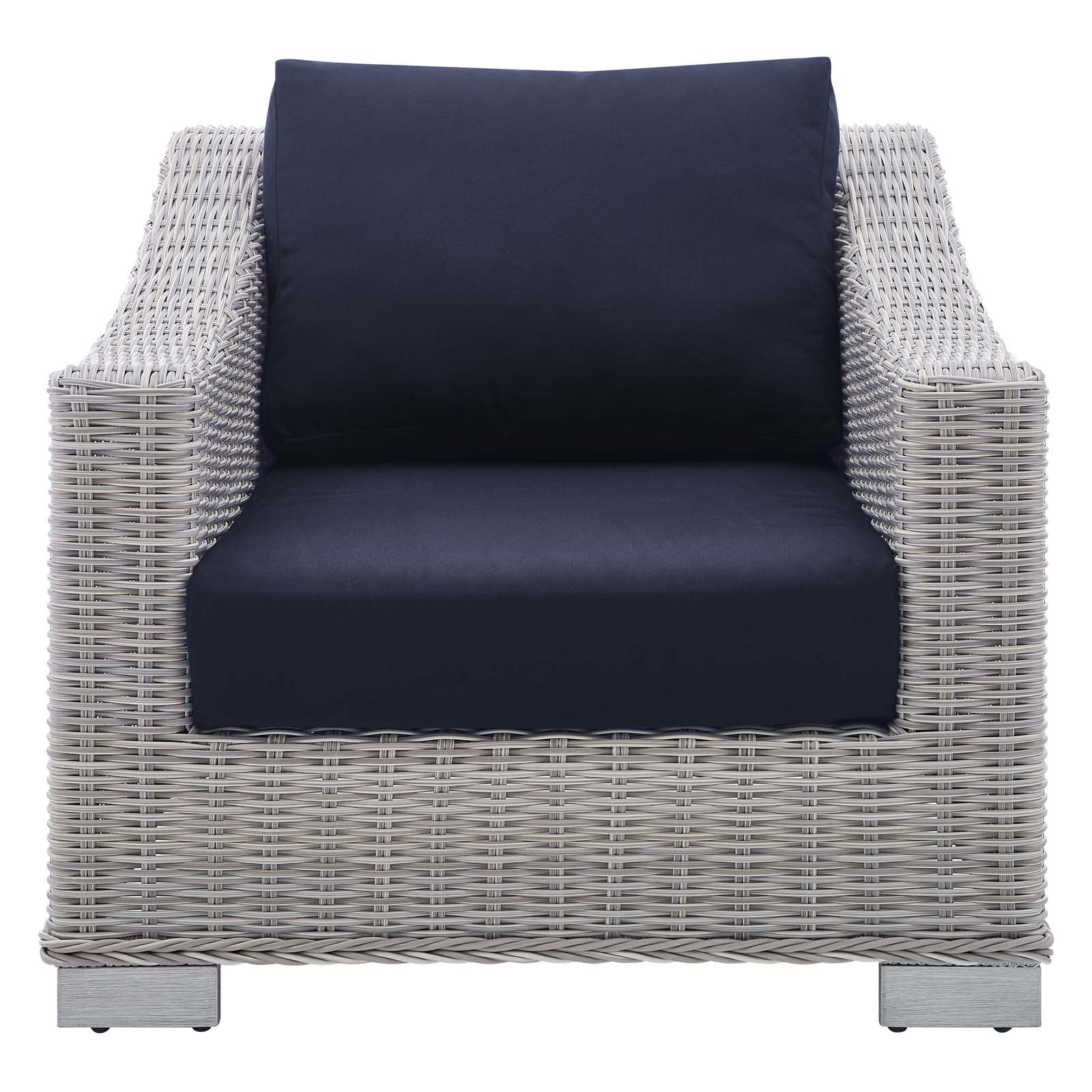 Conway Sunbrella® Outdoor Patio Wicker Rattan Armchair-Outdoor Arm Chair-Modway-Wall2Wall Furnishings