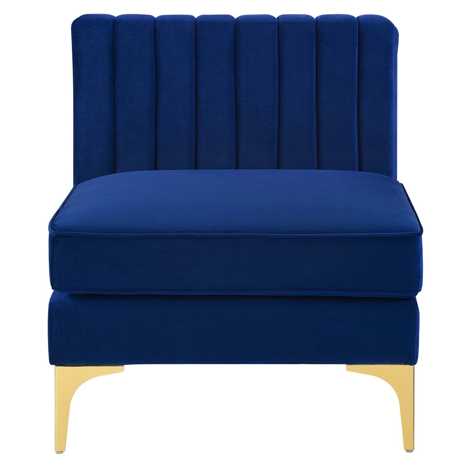 Triumph Channel Tufted Performance Velvet Armless Chair-Armless Chair-Modway-Wall2Wall Furnishings