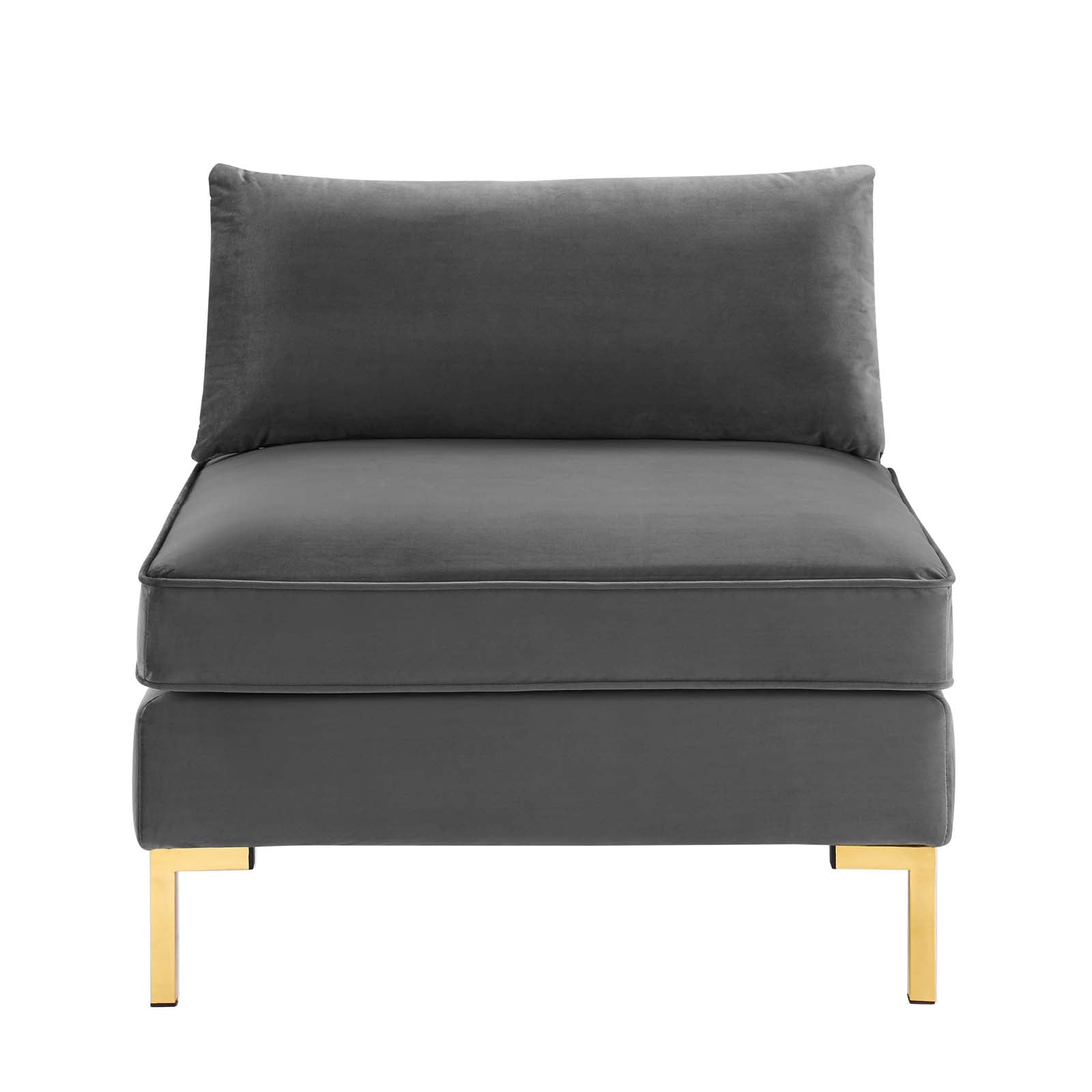 Ardent Performance Velvet Armless Chair-Armless Chair-Modway-Wall2Wall Furnishings