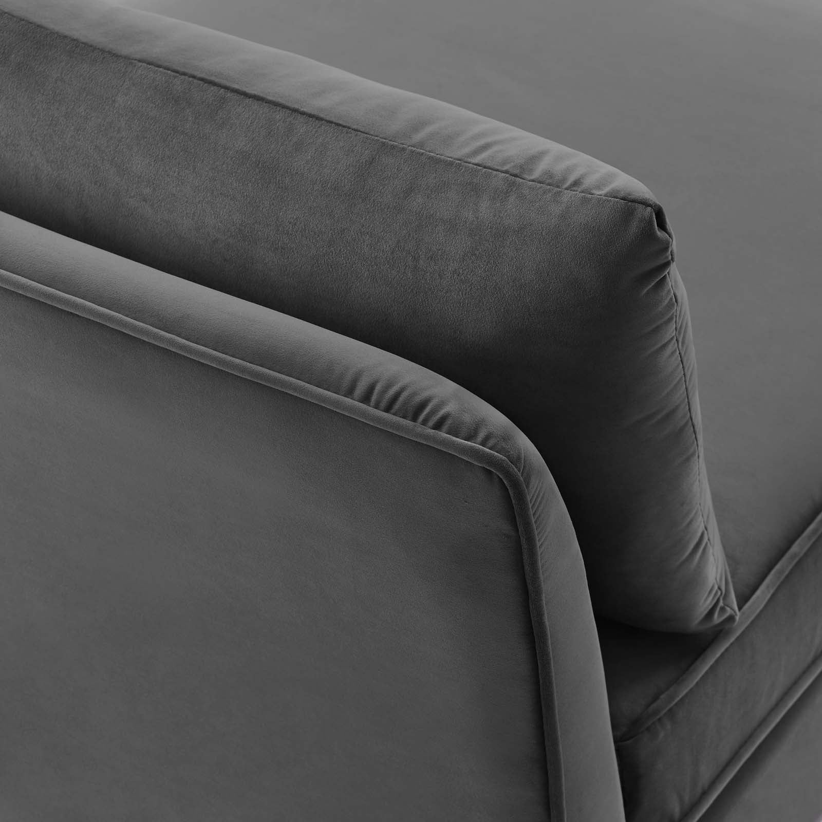 Ardent Performance Velvet Armless Chair-Armless Chair-Modway-Wall2Wall Furnishings