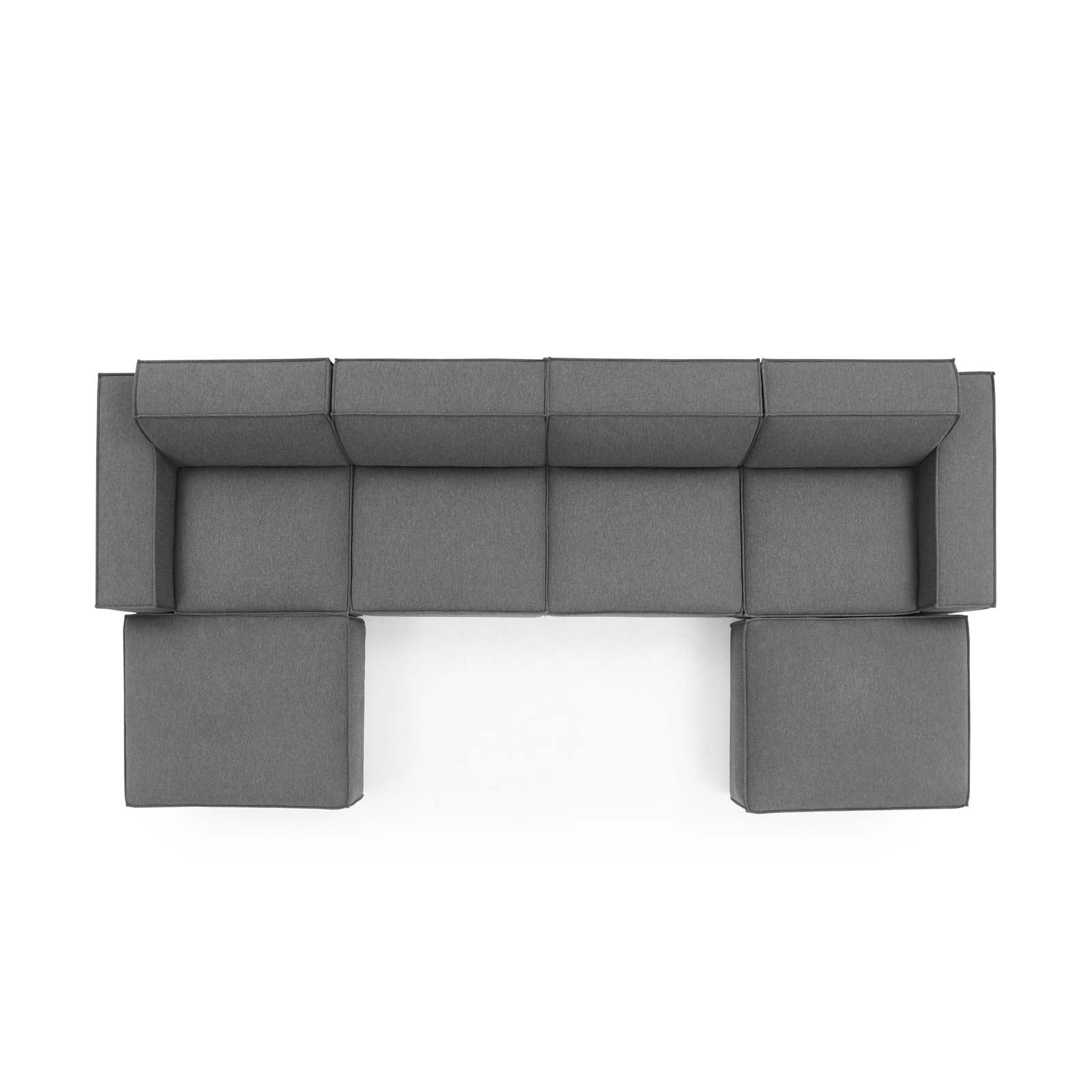Restore 6-Piece Sectional Sofa-Sectional-Modway-Wall2Wall Furnishings