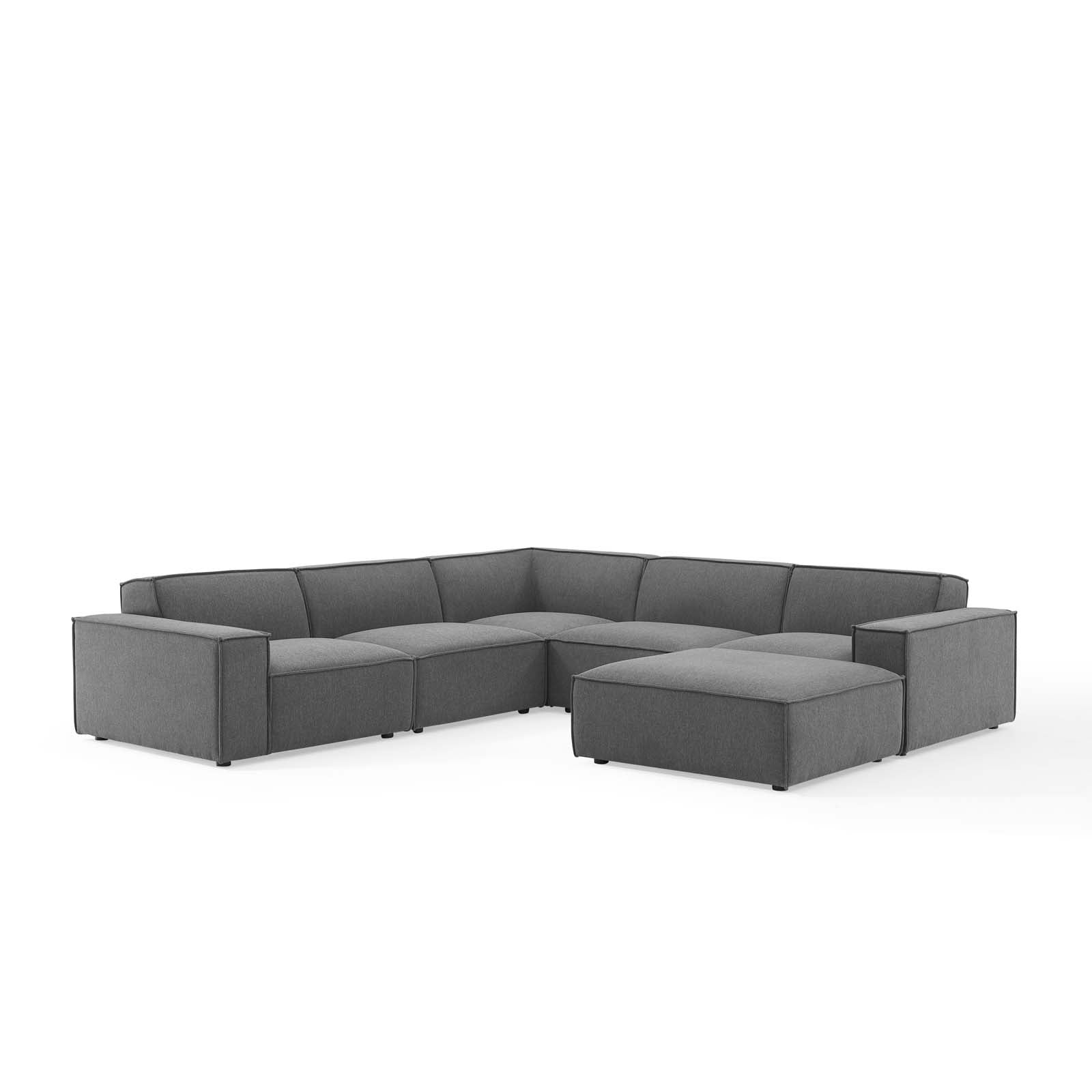 Restore 6-Piece Sectional Sofa-Sectional-Modway-Wall2Wall Furnishings