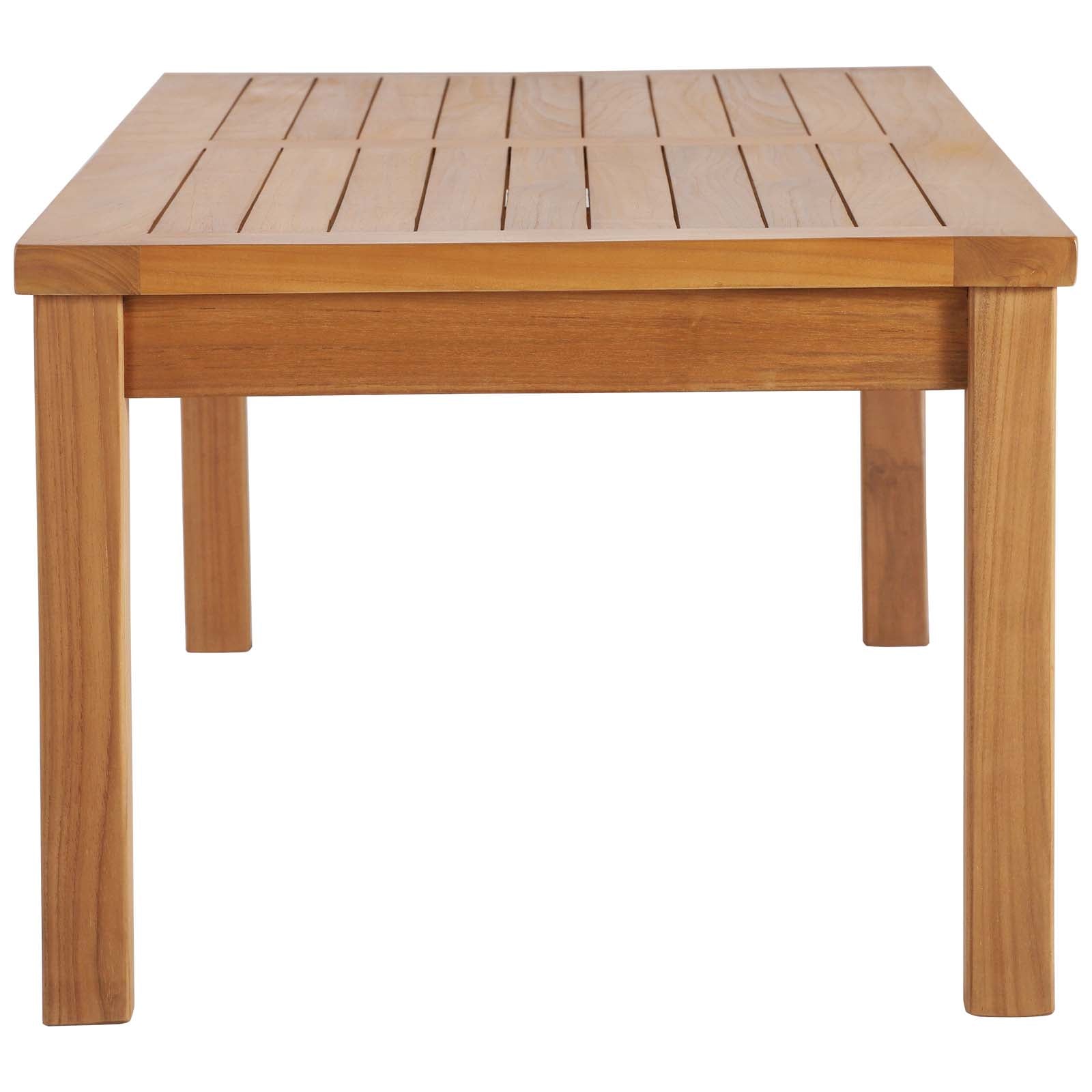 Upland Outdoor Patio Teak Wood Coffee Table-Outdoor Coffee Table-Modway-Wall2Wall Furnishings