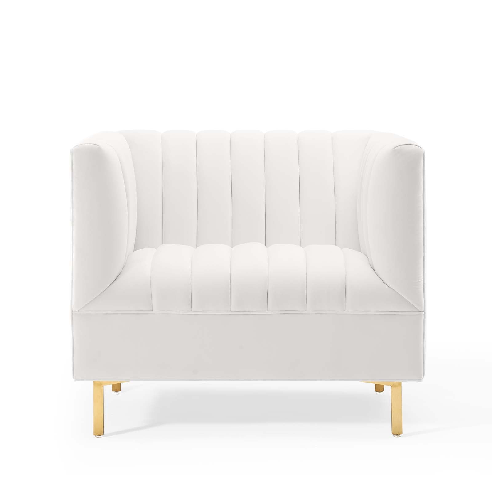 Shift Channel Tufted Performance Velvet Armchair-Armchair-Modway-Wall2Wall Furnishings