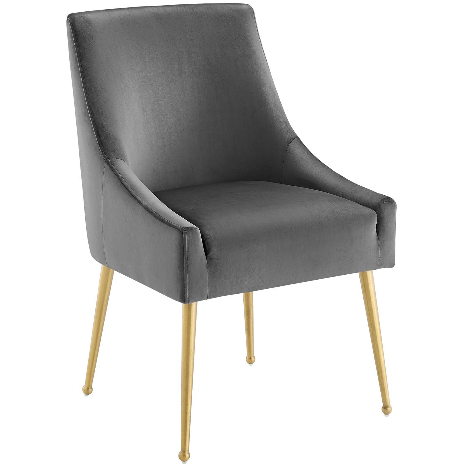 Discern Upholstered Performance Velvet Dining Chair Set of 2-Dining Chair-Modway-Wall2Wall Furnishings