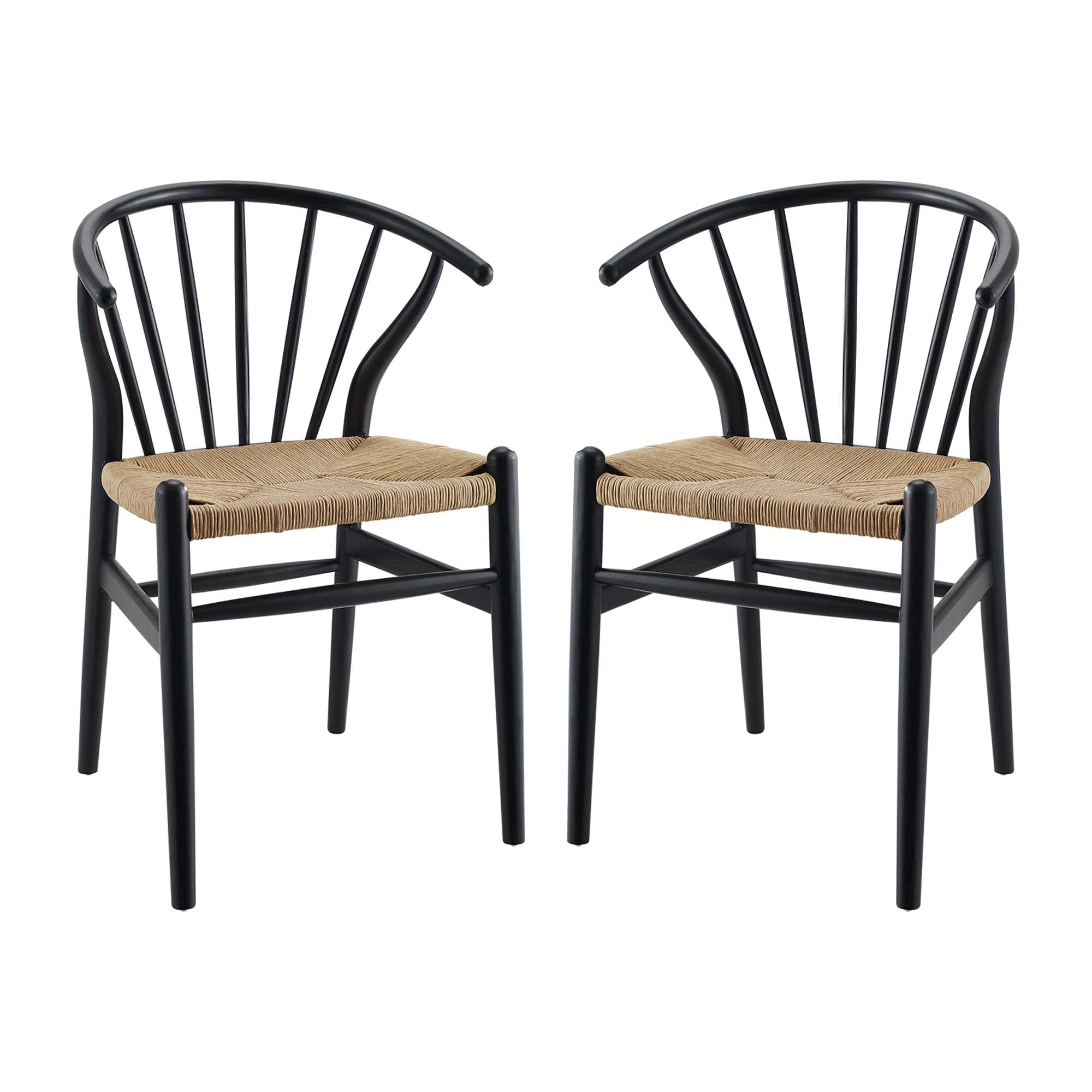 Flourish Spindle Wood Dining Side Chair Set of 2
