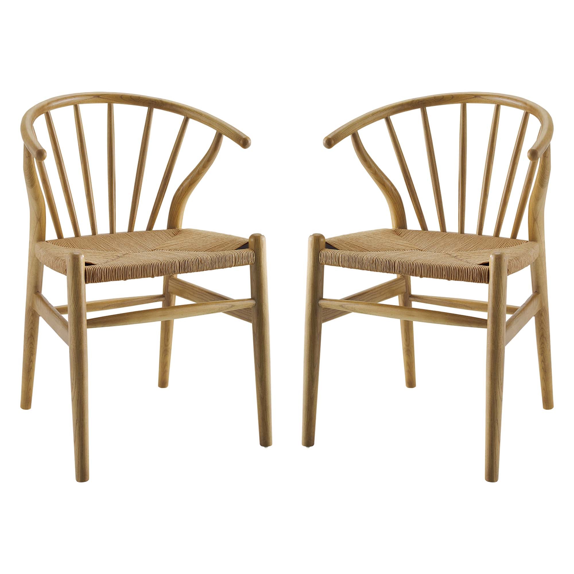 Flourish Spindle Wood Dining Side Chair Set of 2