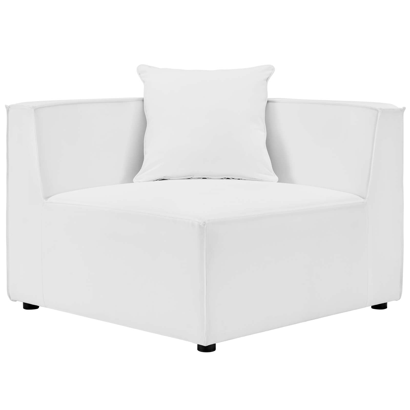 Saybrook Outdoor Patio Upholstered Sectional Sofa Corner Chair-Outdoor Sofa-Modway-Wall2Wall Furnishings