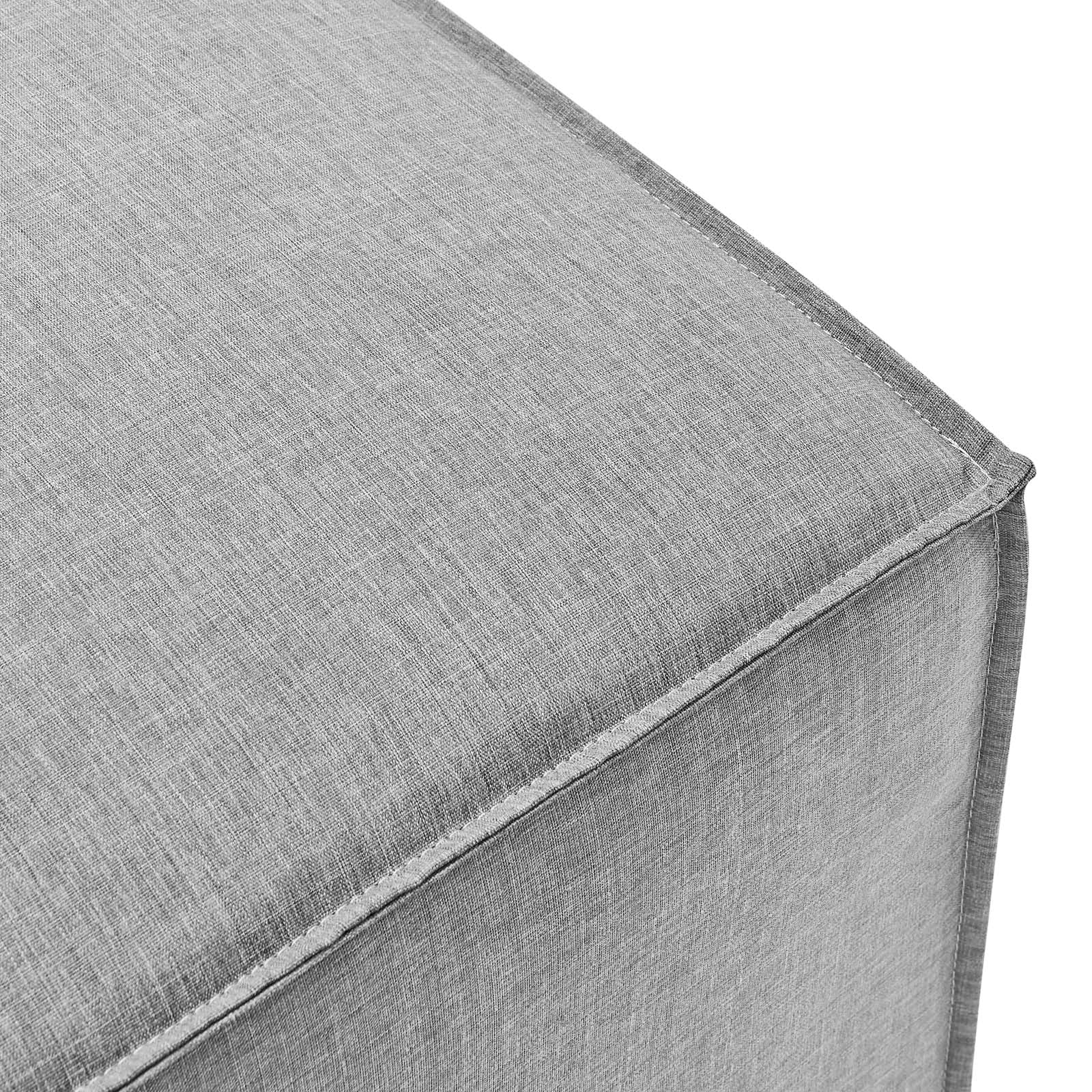 Saybrook Outdoor Patio Upholstered Sectional Sofa Ottoman-Outdoor Ottoman-Modway-Wall2Wall Furnishings