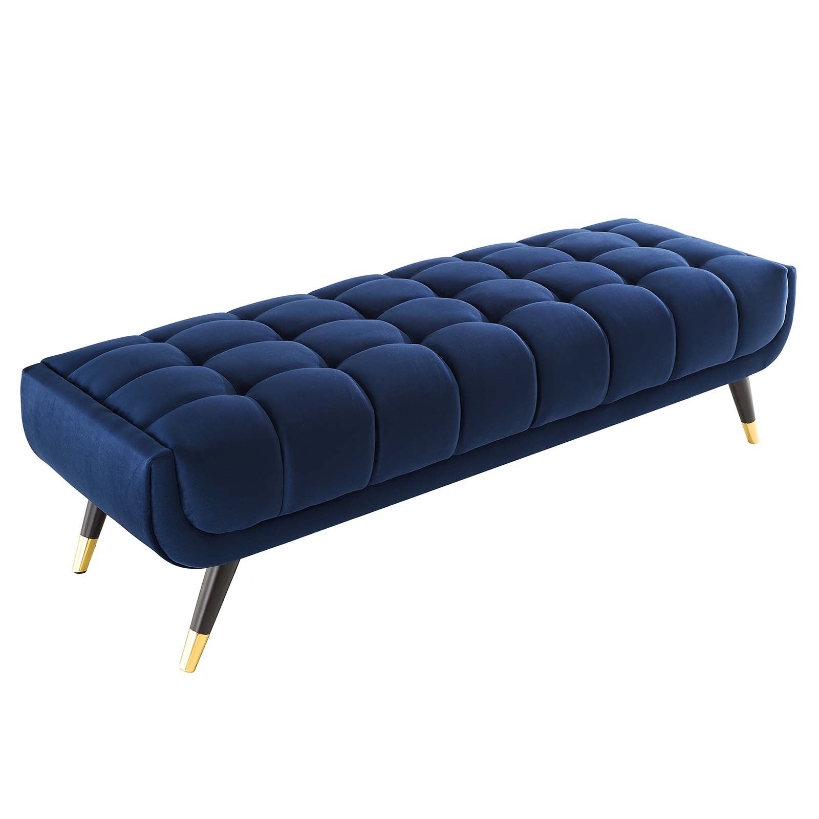 Adept 60" Performance Velvet Bench-Bench-Modway-Wall2Wall Furnishings