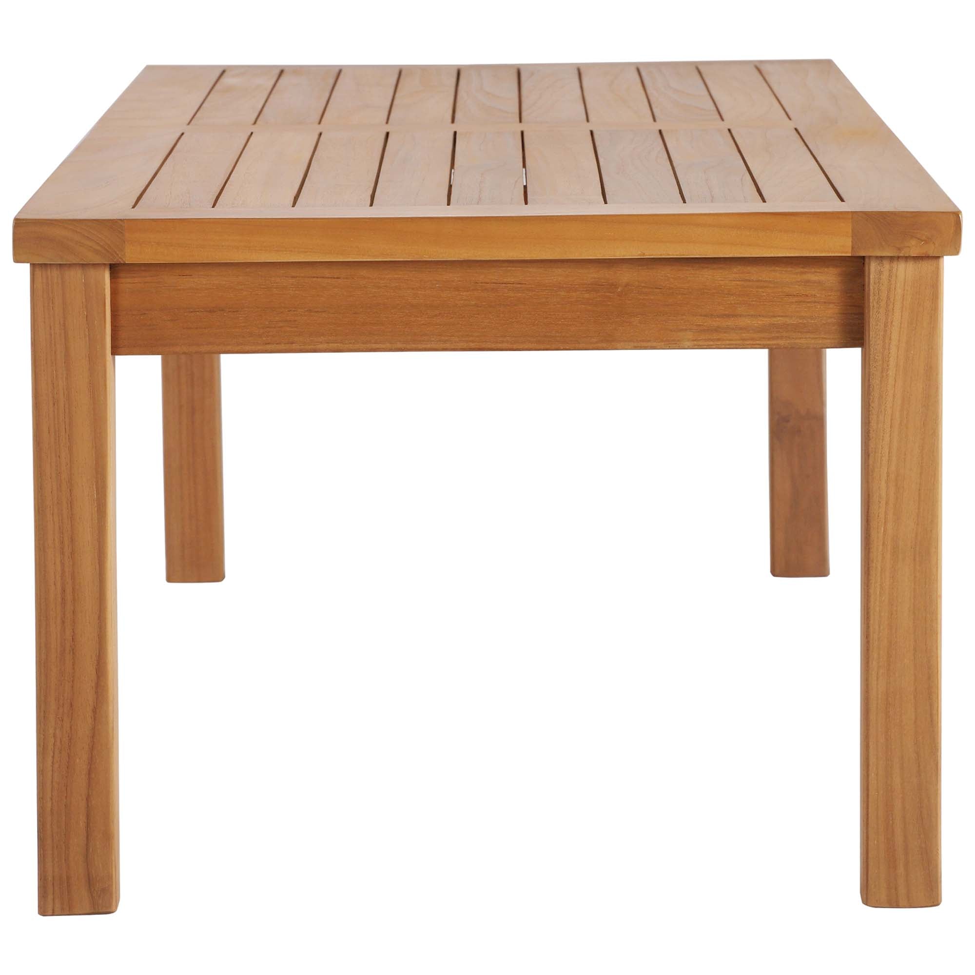 Upland 4-Piece Outdoor Patio Teak Wood Furniture Set