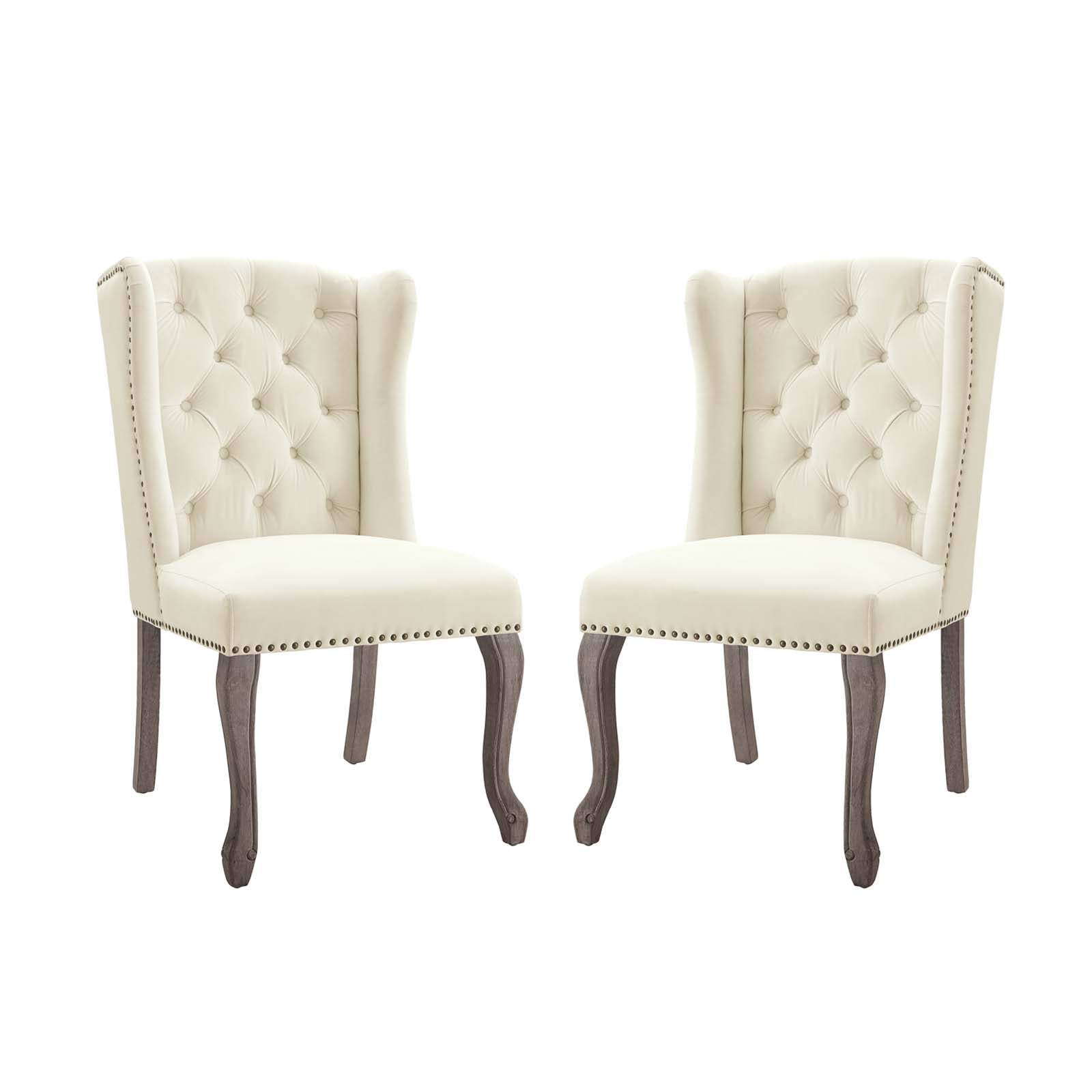 Apprise Side Chair Performance Velvet Set of 2-Dining Chair-Modway-Wall2Wall Furnishings