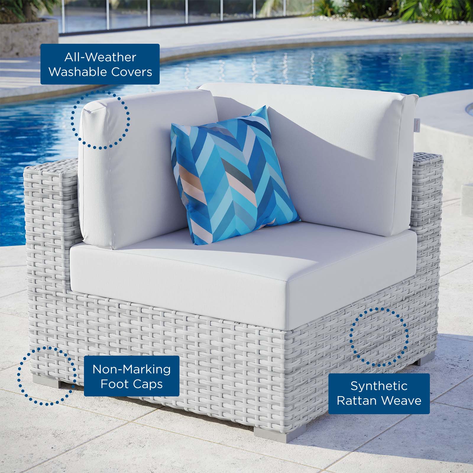 Convene Outdoor Patio Corner Chair-Outdoor Chair-Modway-Wall2Wall Furnishings