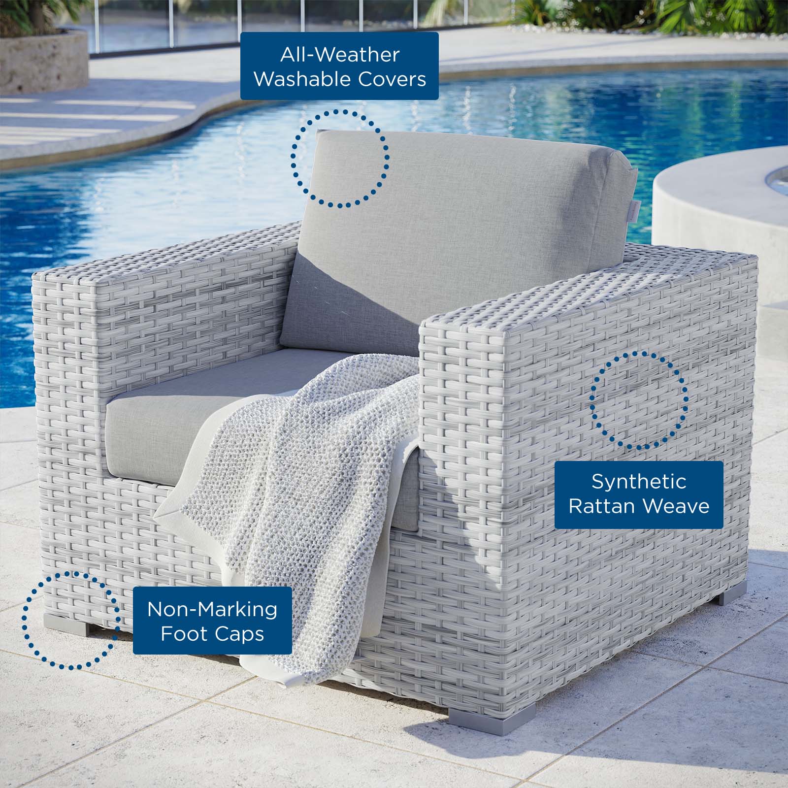Convene Outdoor Patio Armchair-Outdoor Chair-Modway-Wall2Wall Furnishings