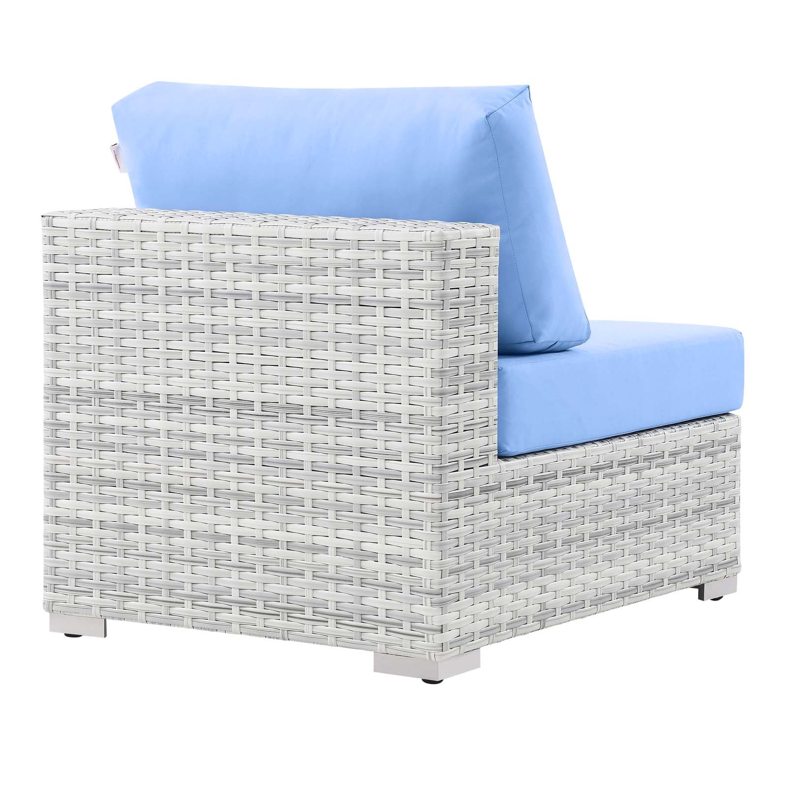 Convene Outdoor Patio Armless Chair-Outdoor Chair-Modway-Wall2Wall Furnishings