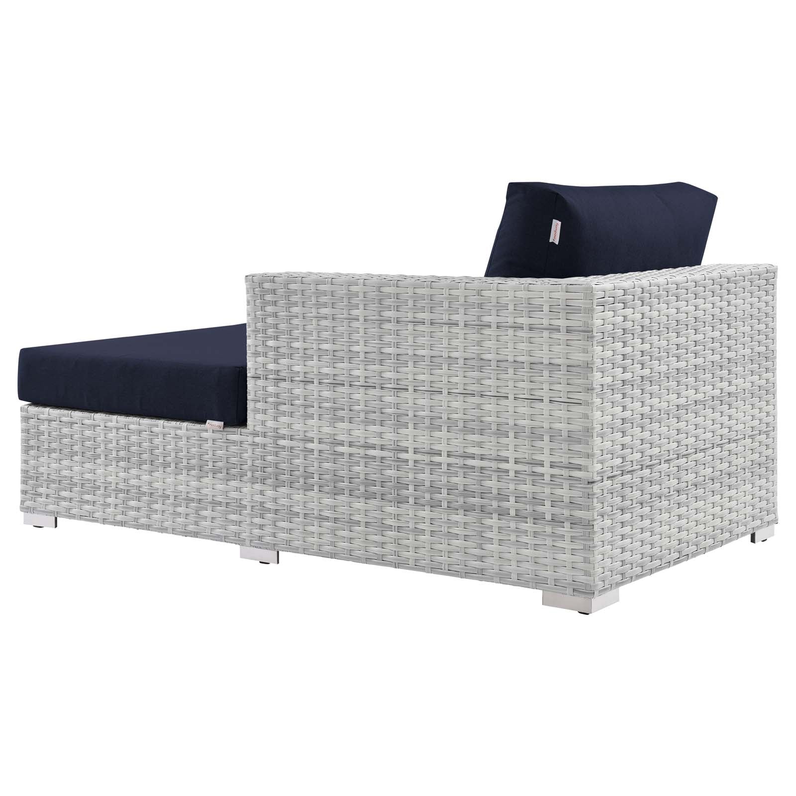 Convene Outdoor Patio Right Chaise-Outdoor Chaise-Modway-Wall2Wall Furnishings