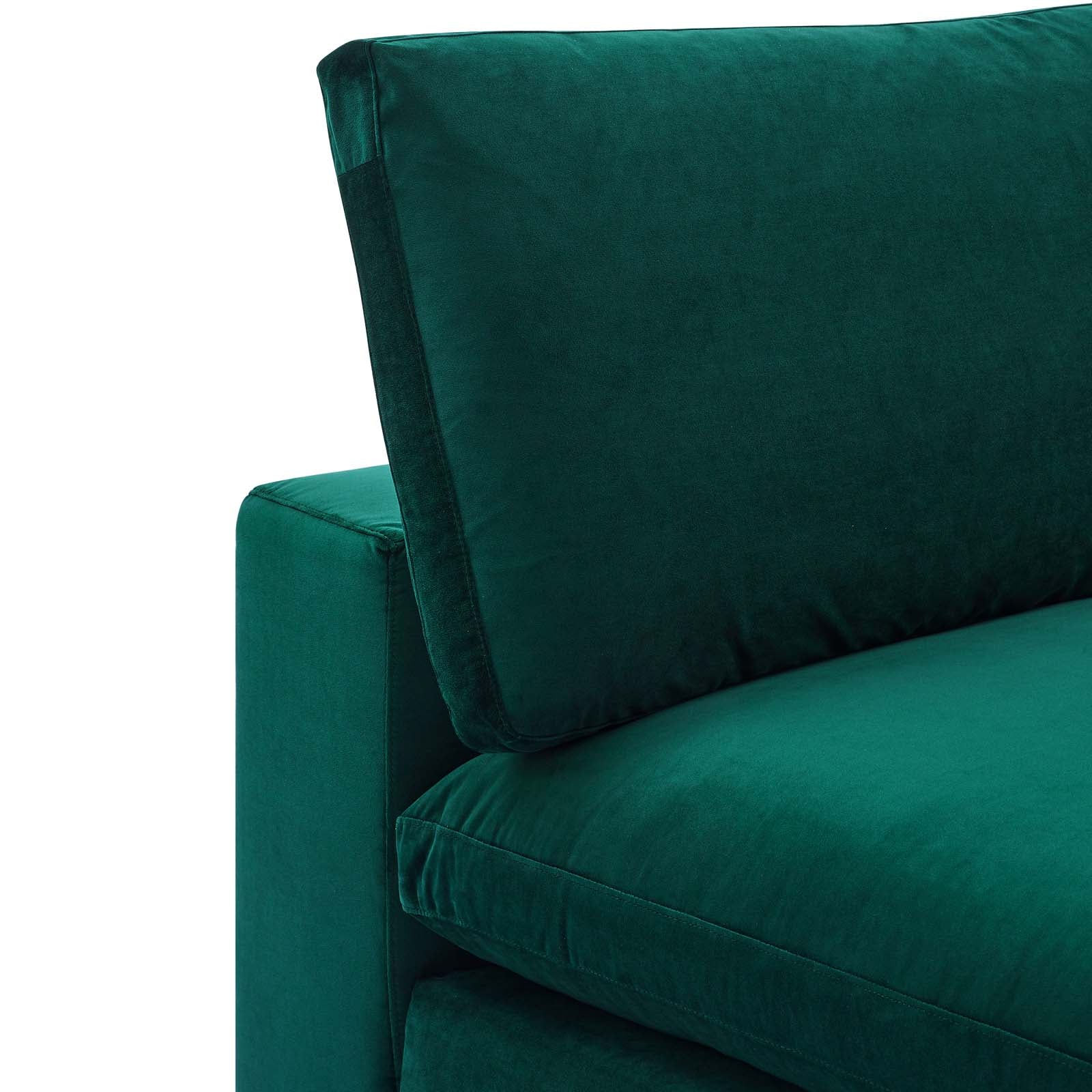 Commix Down Filled Overstuffed Performance Velvet Armless Chair-Armless Chair-Modway-Wall2Wall Furnishings