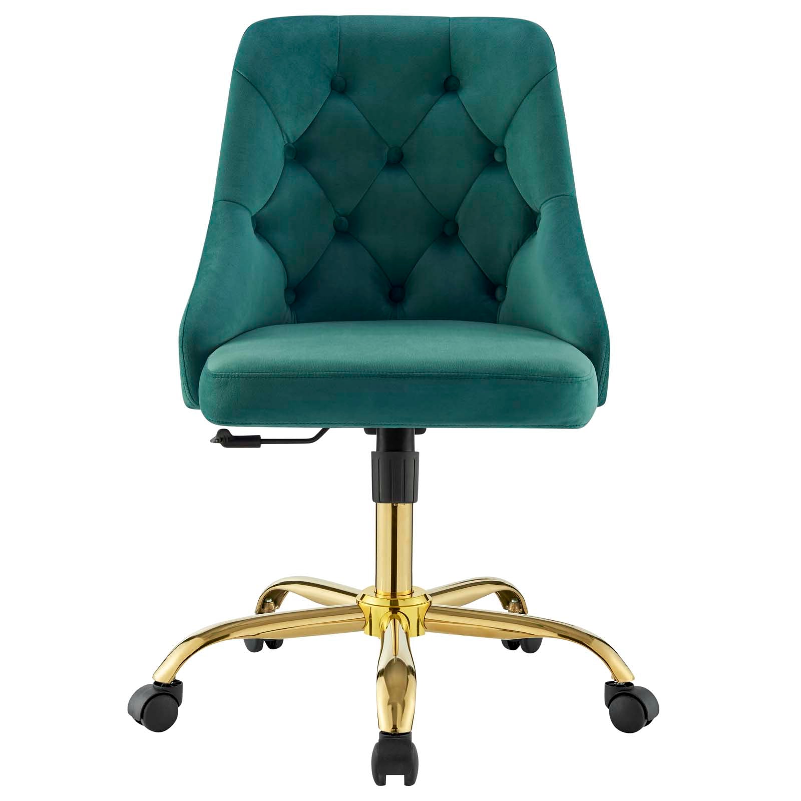 Distinct Tufted Swivel Performance Velvet Office Chair-Desk Chair-Modway-Wall2Wall Furnishings