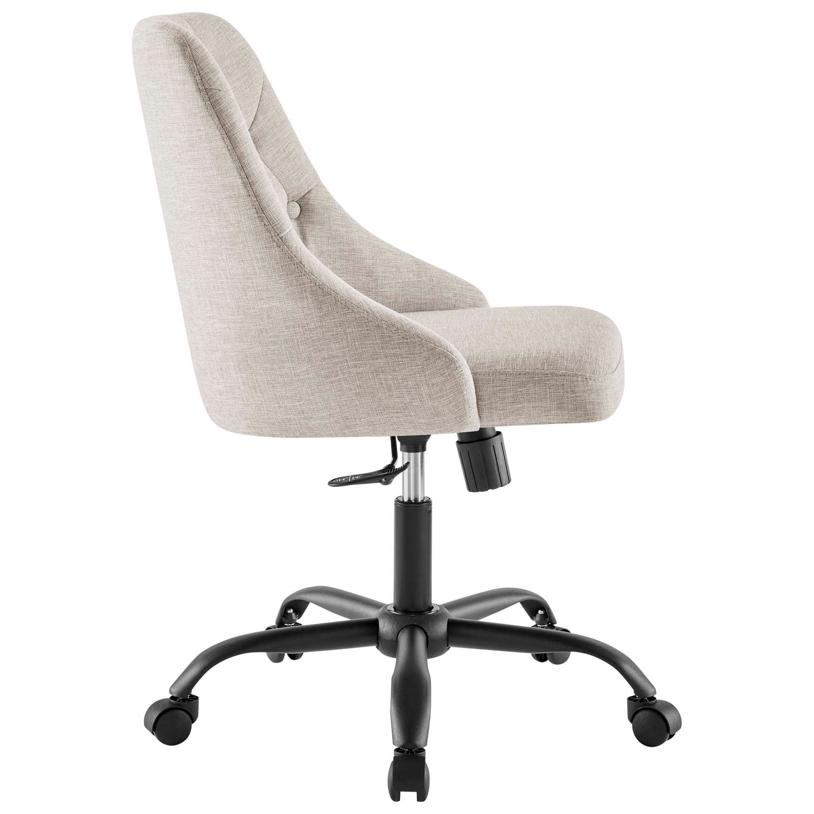Distinct Tufted Swivel Upholstered Office Chair-Desk Chair-Modway-Wall2Wall Furnishings
