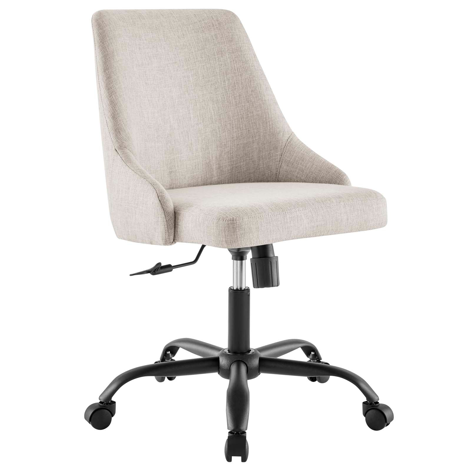 Designate Swivel Upholstered Office Chair-Desk Chair-Modway-Wall2Wall Furnishings