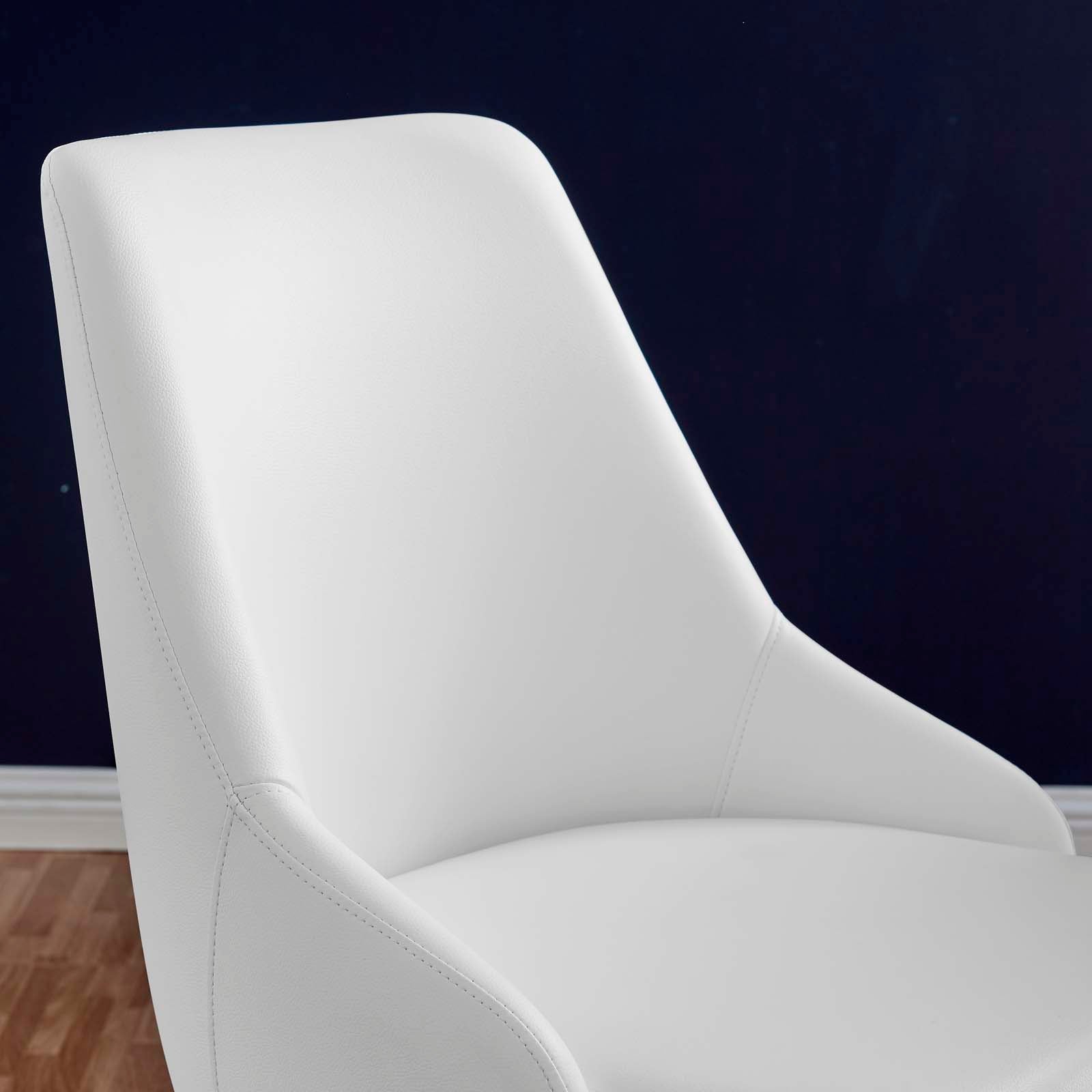 Designate Swivel Vegan Leather Office Chair-Desk Chair-Modway-Wall2Wall Furnishings